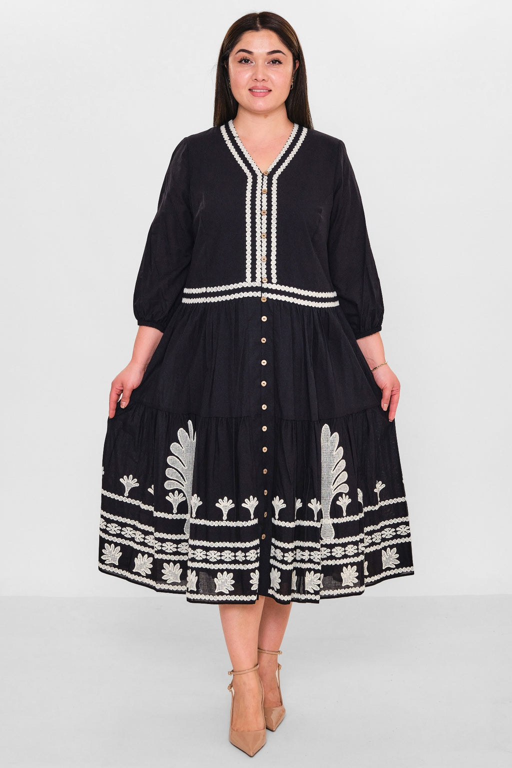Gumanize - Plus Size Dress (GMZ2025-433-7551) - 8690200151811