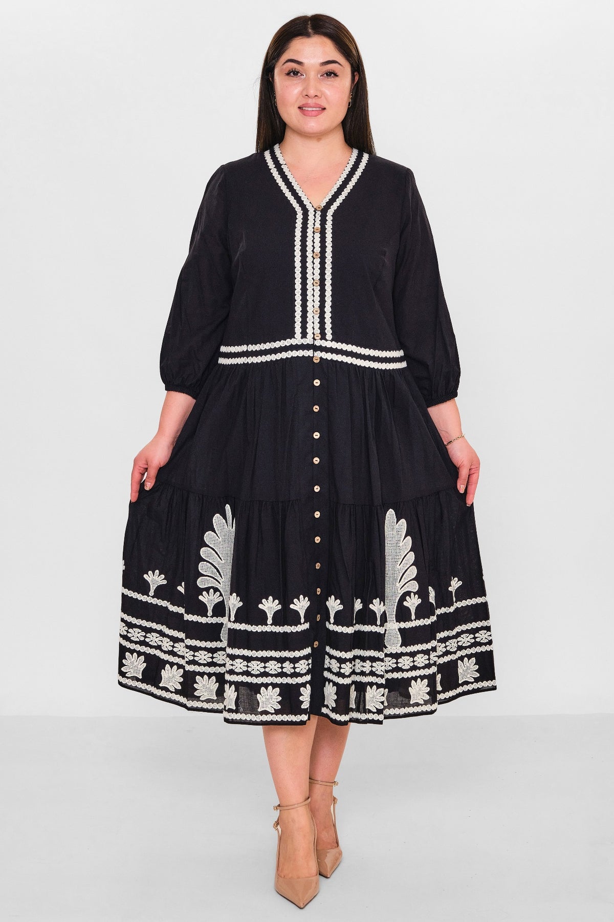Gumanize - Plus Size Dress (GMZ2025-433-7551) - 8690200151811