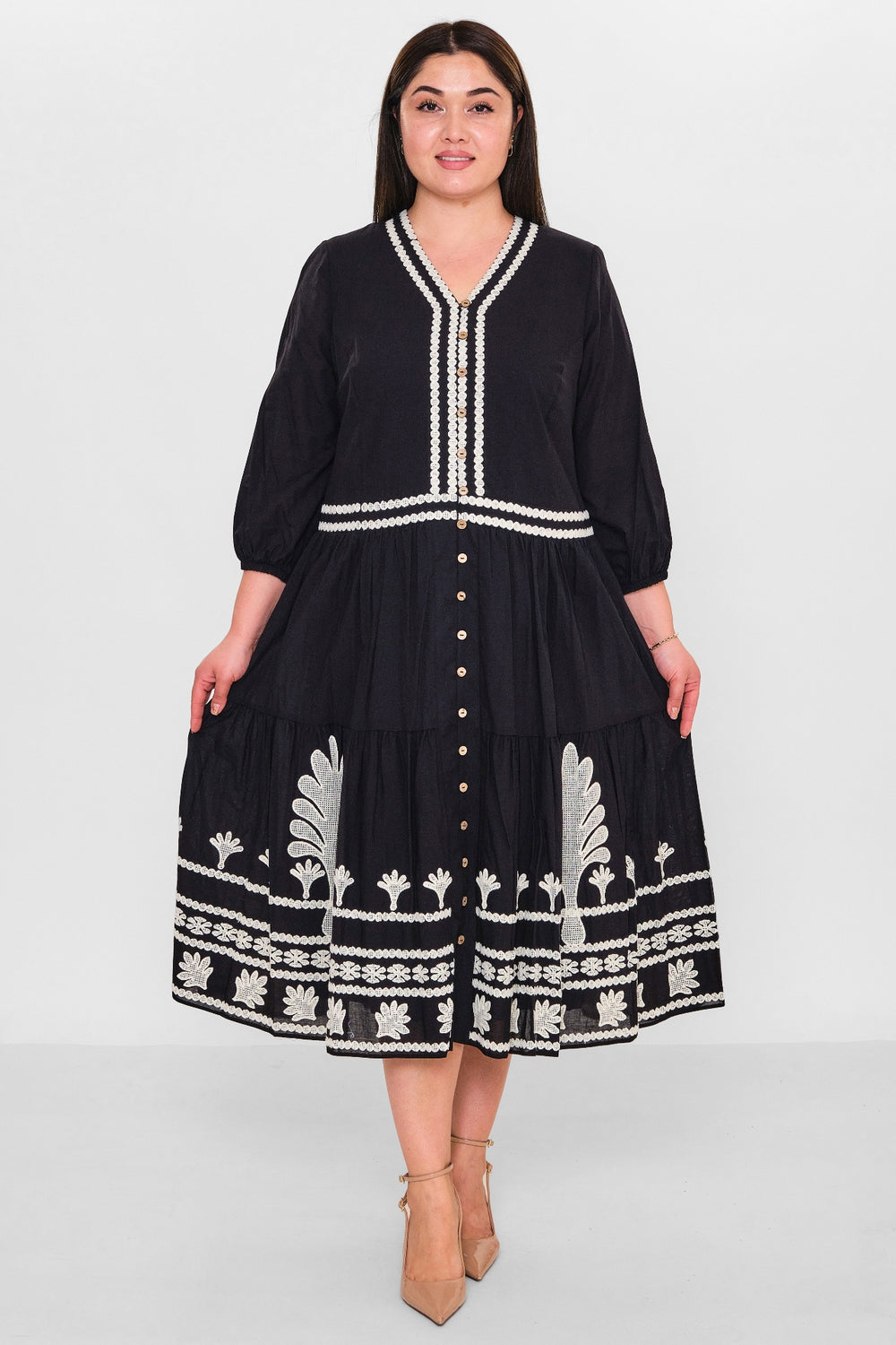 Gumanize - Plus Size Dress (GMZ2025-433-7551) - 8690200151811