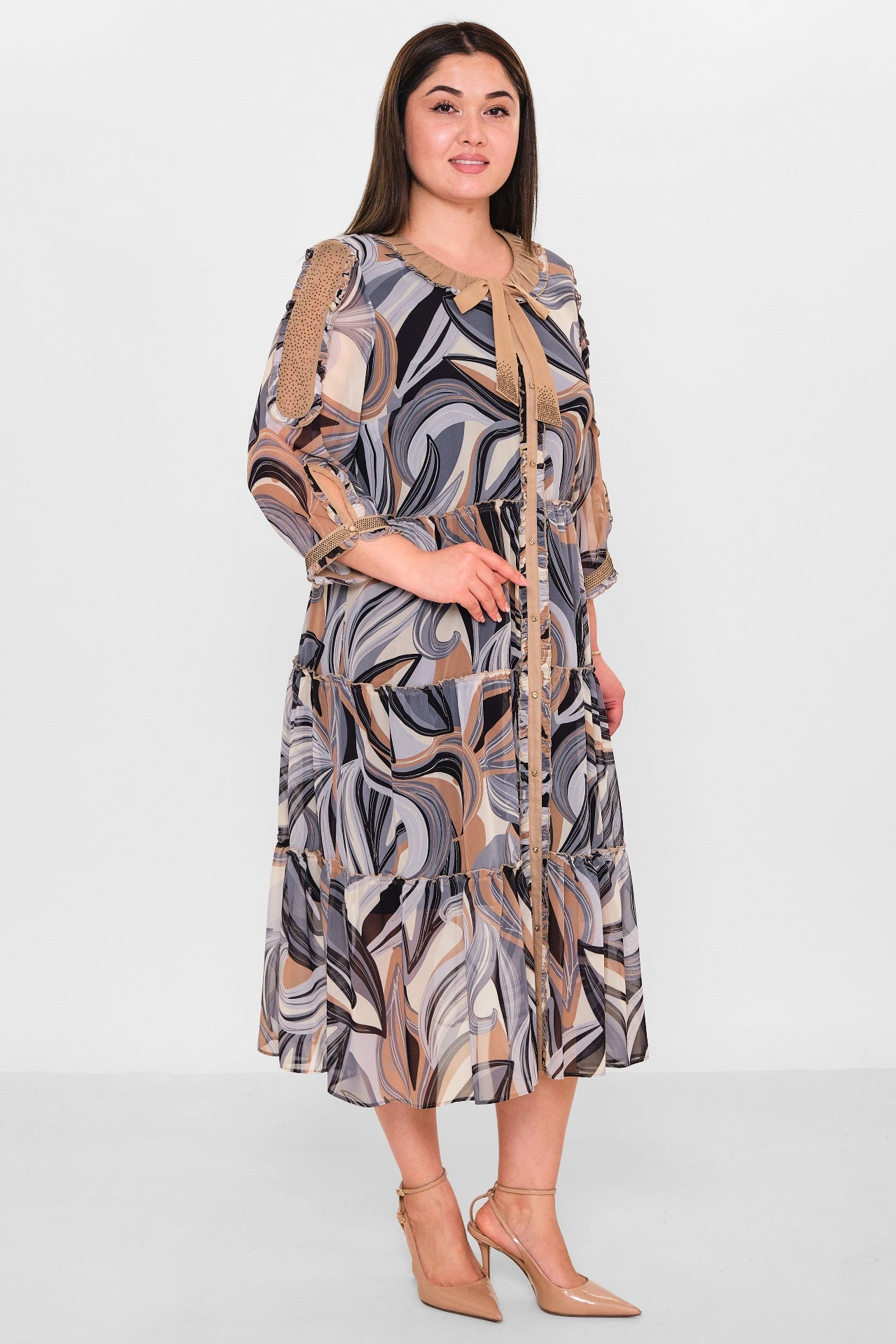 Gumanize - Plus Size Dress (GMZ2025-493-7144) - 8690200151828