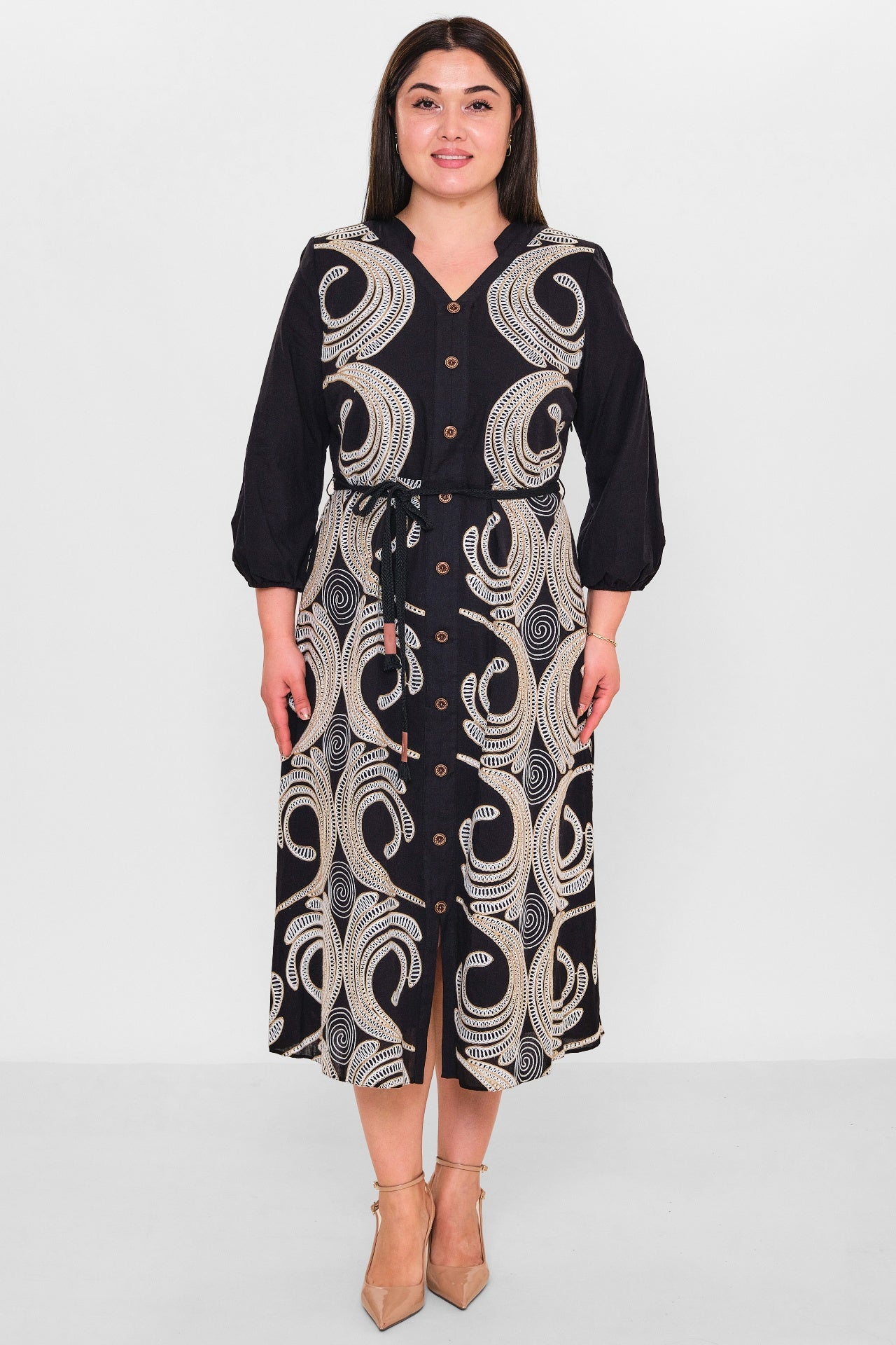 Gumanize - Plus Size Dress (GMZ2025-561-7554) - 8690200151835