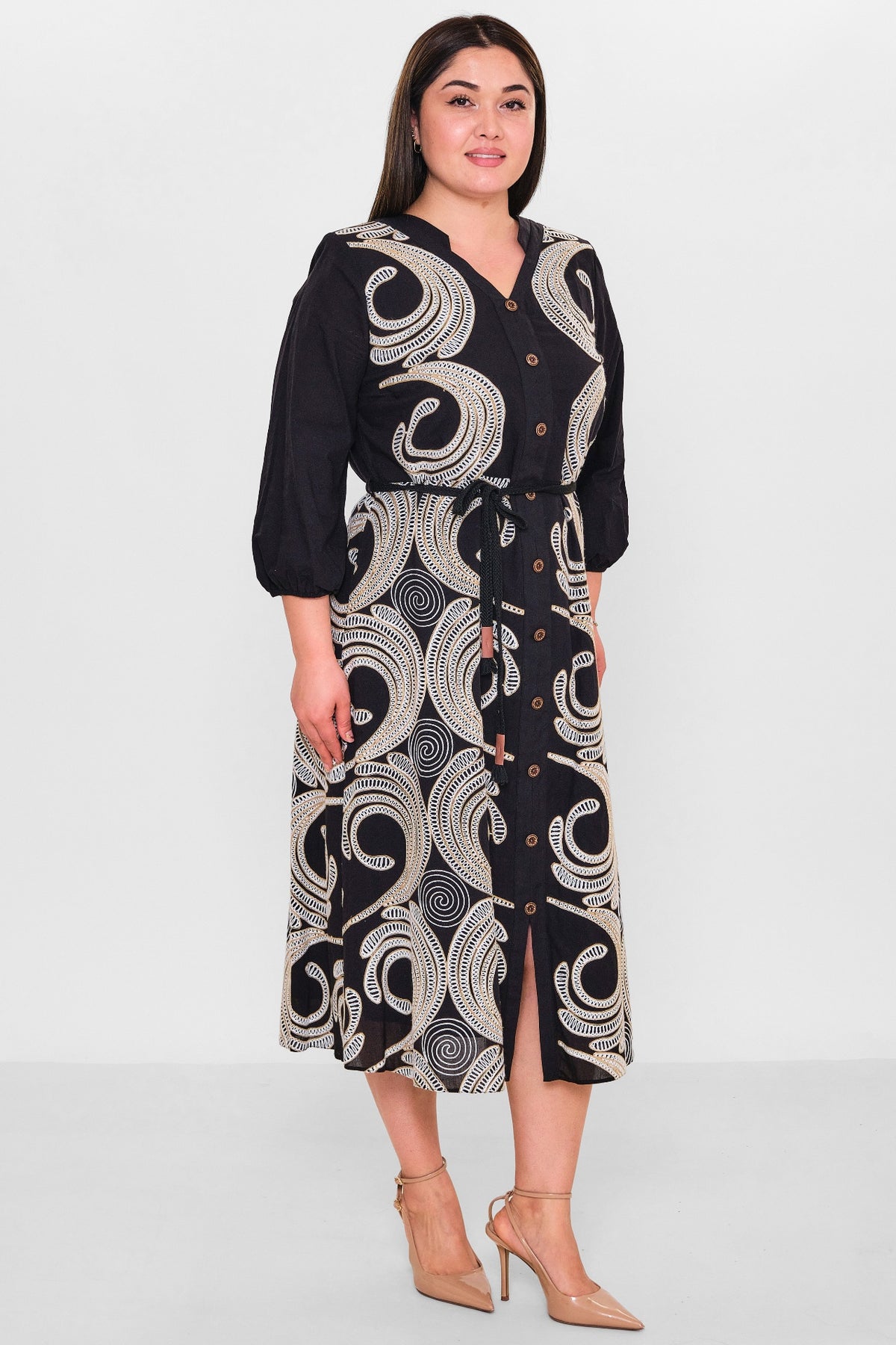 Gumanize - Plus Size Dress (GMZ2025-561-7554) - 8690200151835