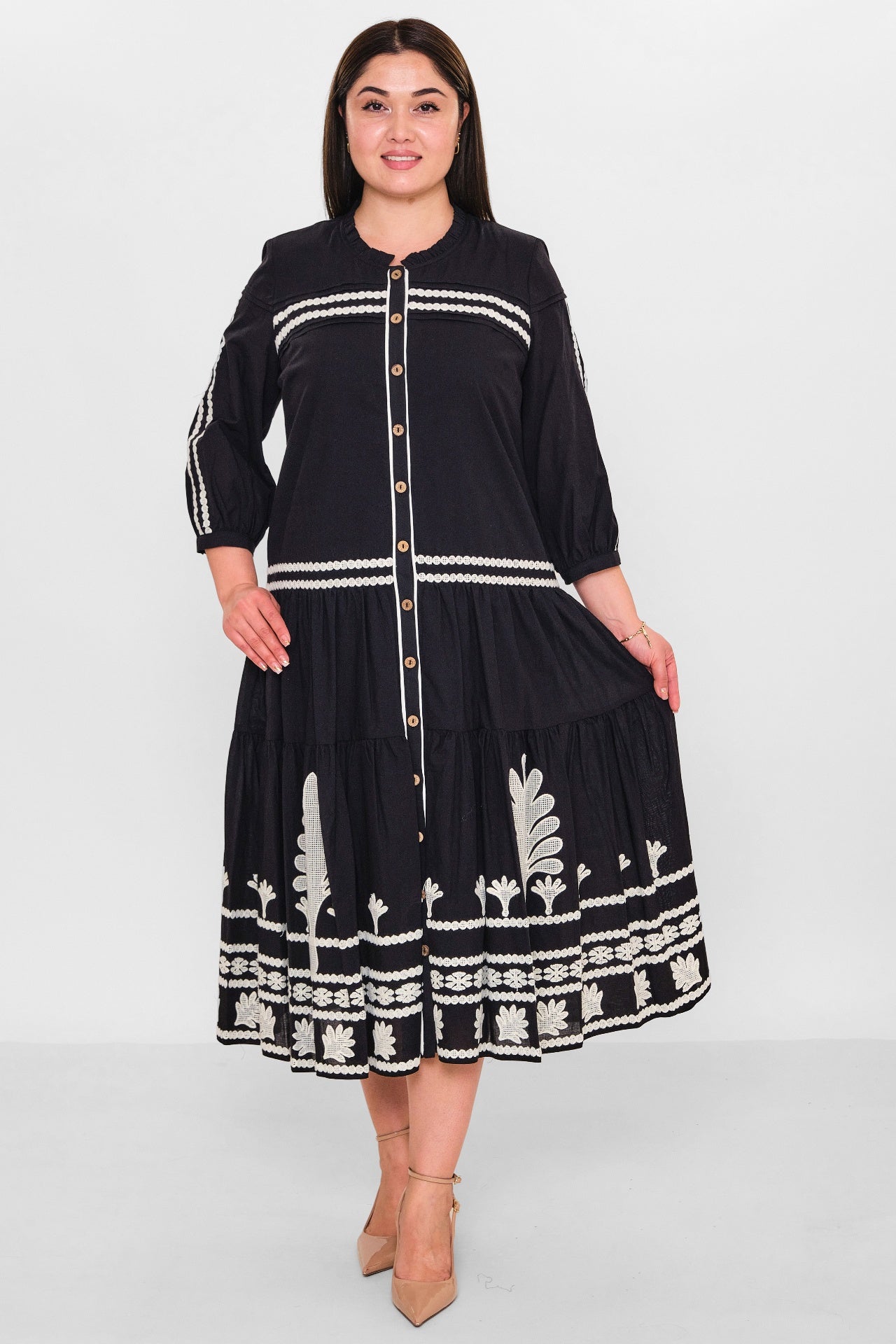 Gumanize - Plus Size Dress (GMZ2025-568-7551) - 8690200151859
