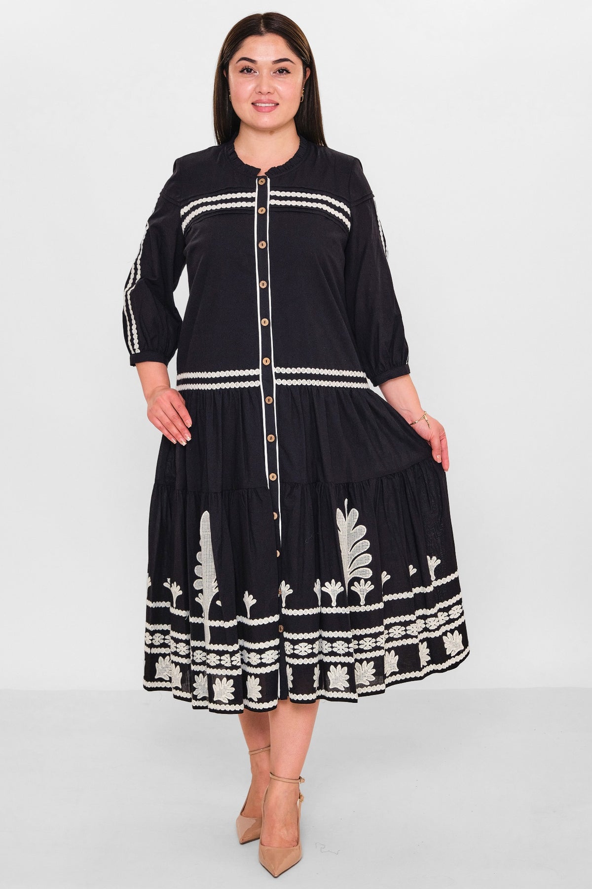 Gumanize - Plus Size Dress (GMZ2025-568-7551) - 8690200151859