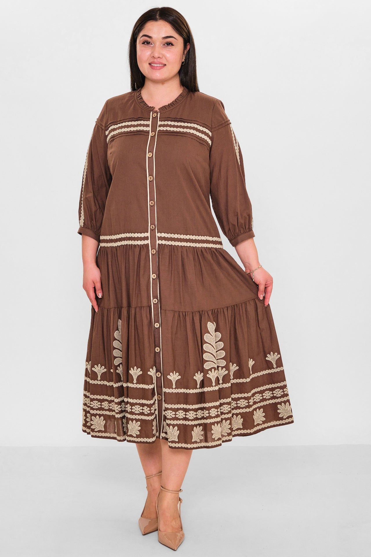 Gumanize - Plus Size Dress (GMZ2025-568-7551) - 8690200151866