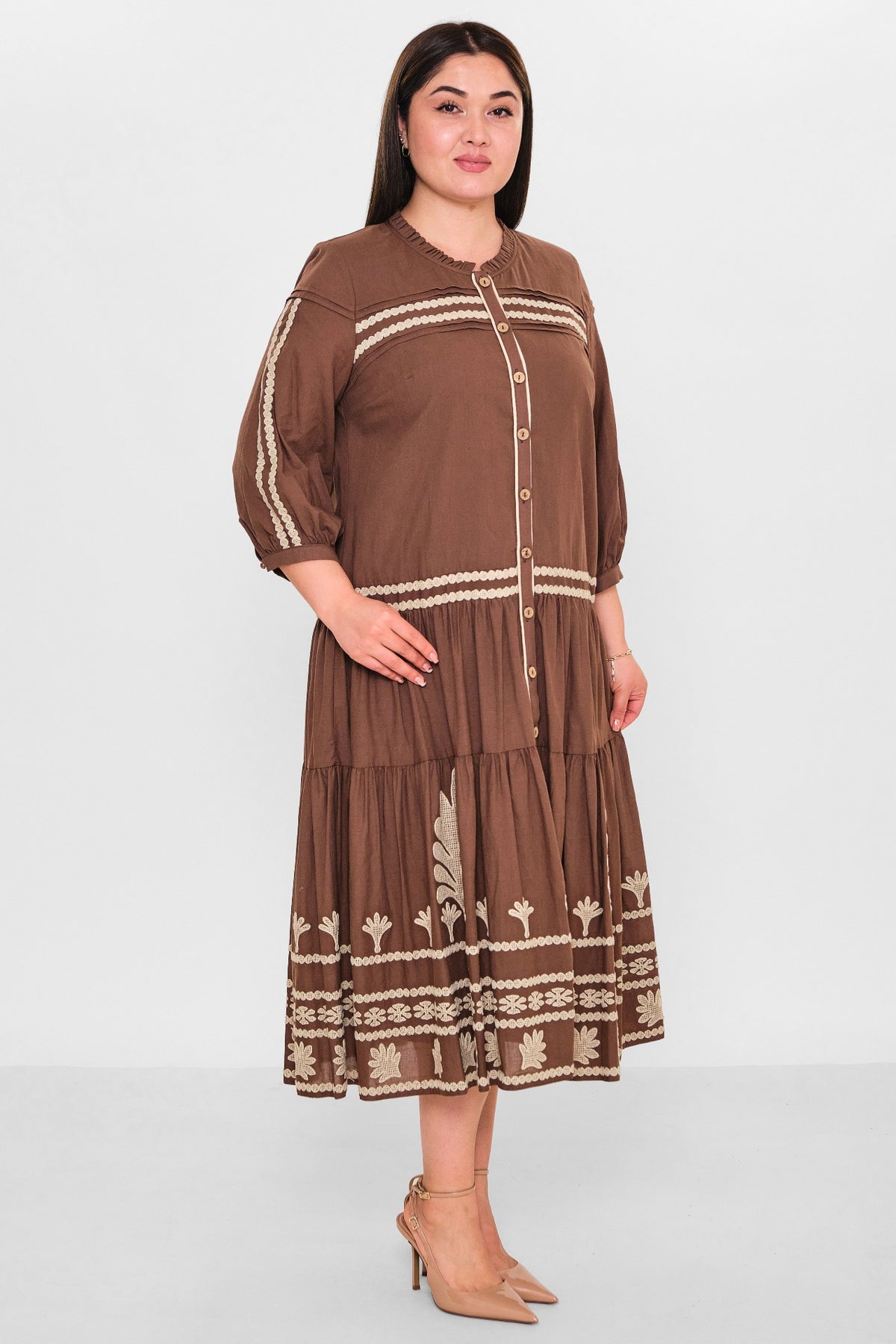Gumanize - Plus Size Dress (GMZ2025-568-7551) - 8690200151866