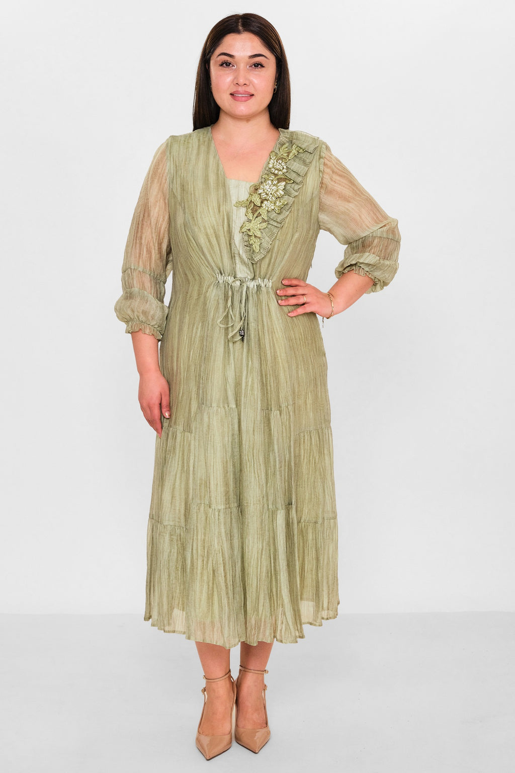 Gumanize - Plus Size Dress (GMZ2025-945-7645) - 8690200151897