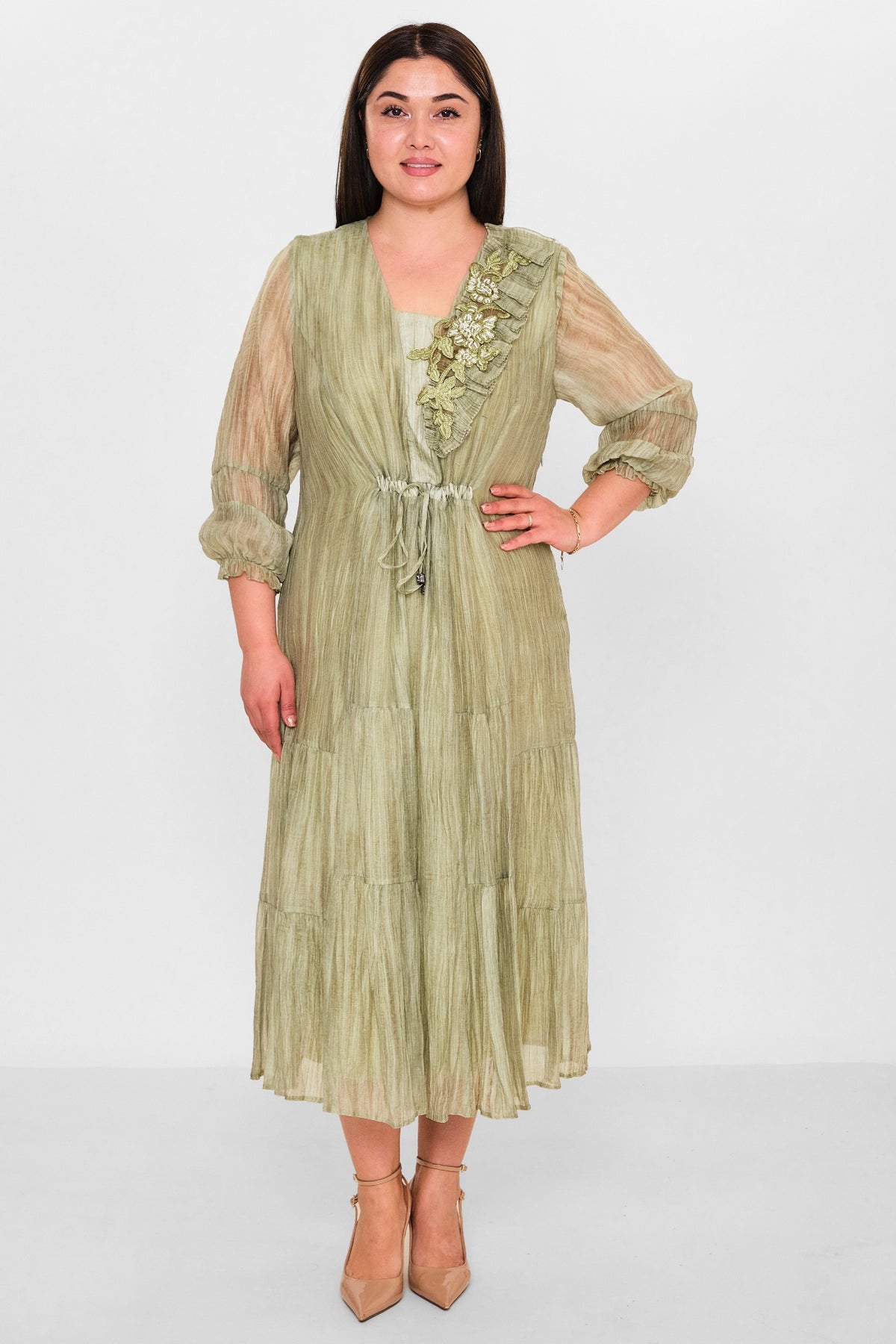 Gumanize - Plus Size Dress (GMZ2025-945-7645) - 8690200151897