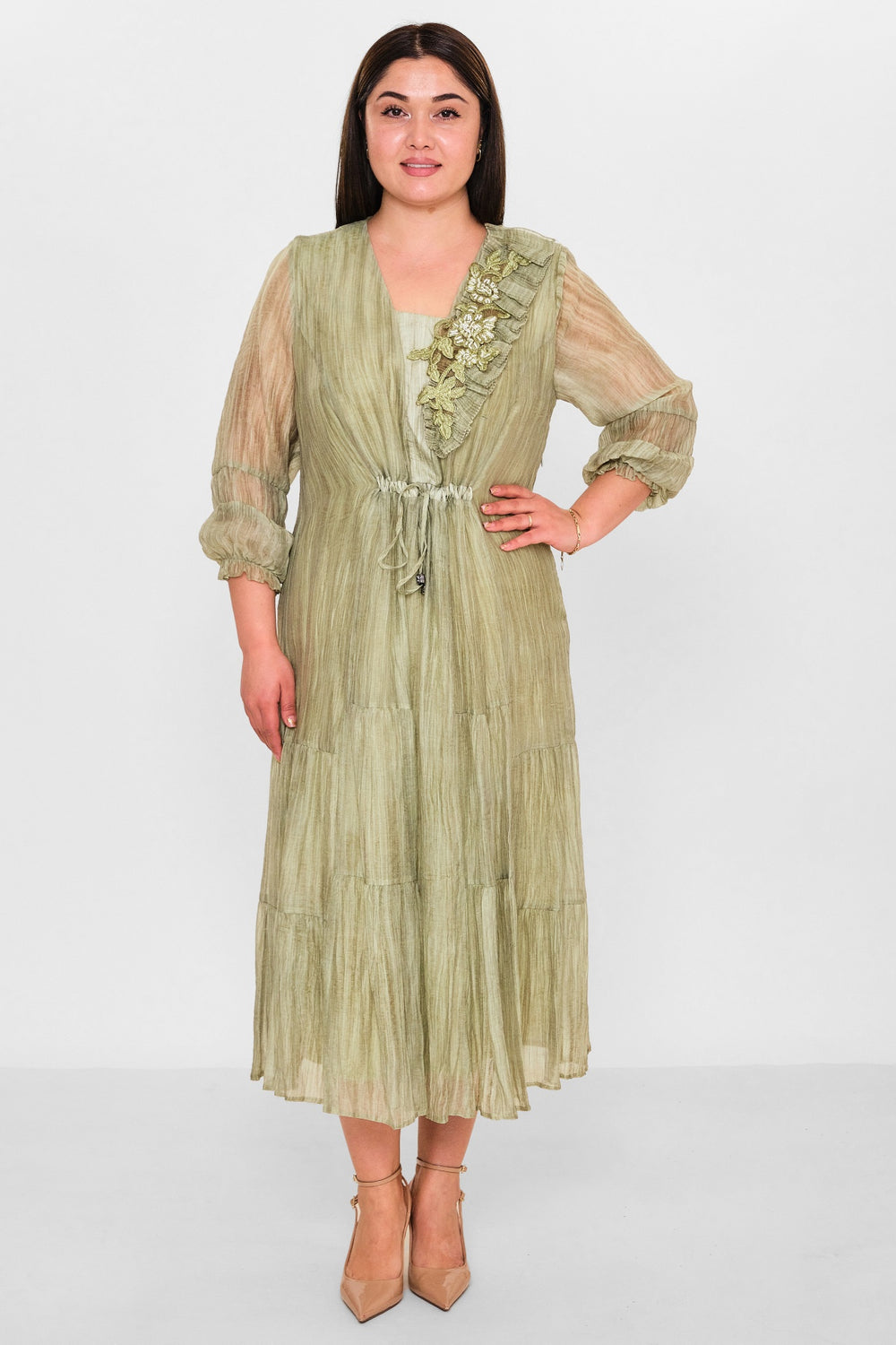 Gumanize - Plus Size Dress (GMZ2025-945-7645) - 8690200151897