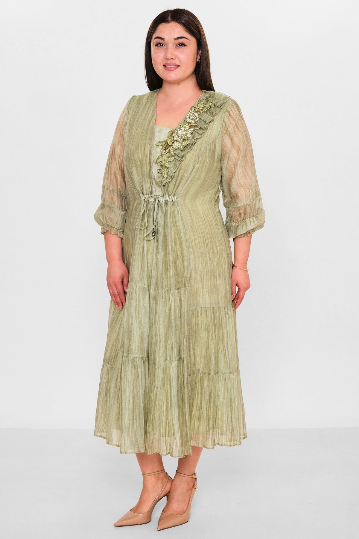 Gumanize - Plus Size Dress (GMZ2025-945-7645) - 8690200151897