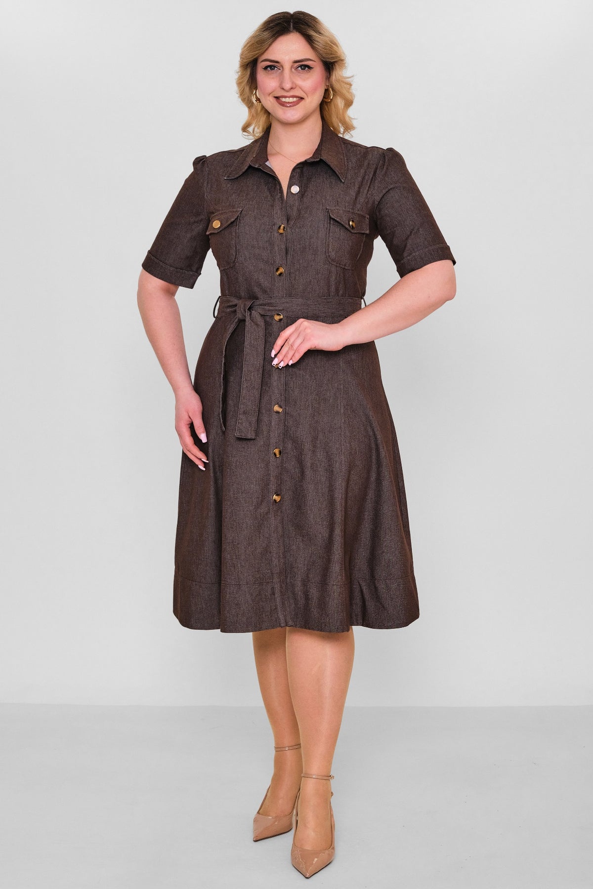 Elitline - Plus Size Dress (ELT26Y8-34-4003) - 8690200152023