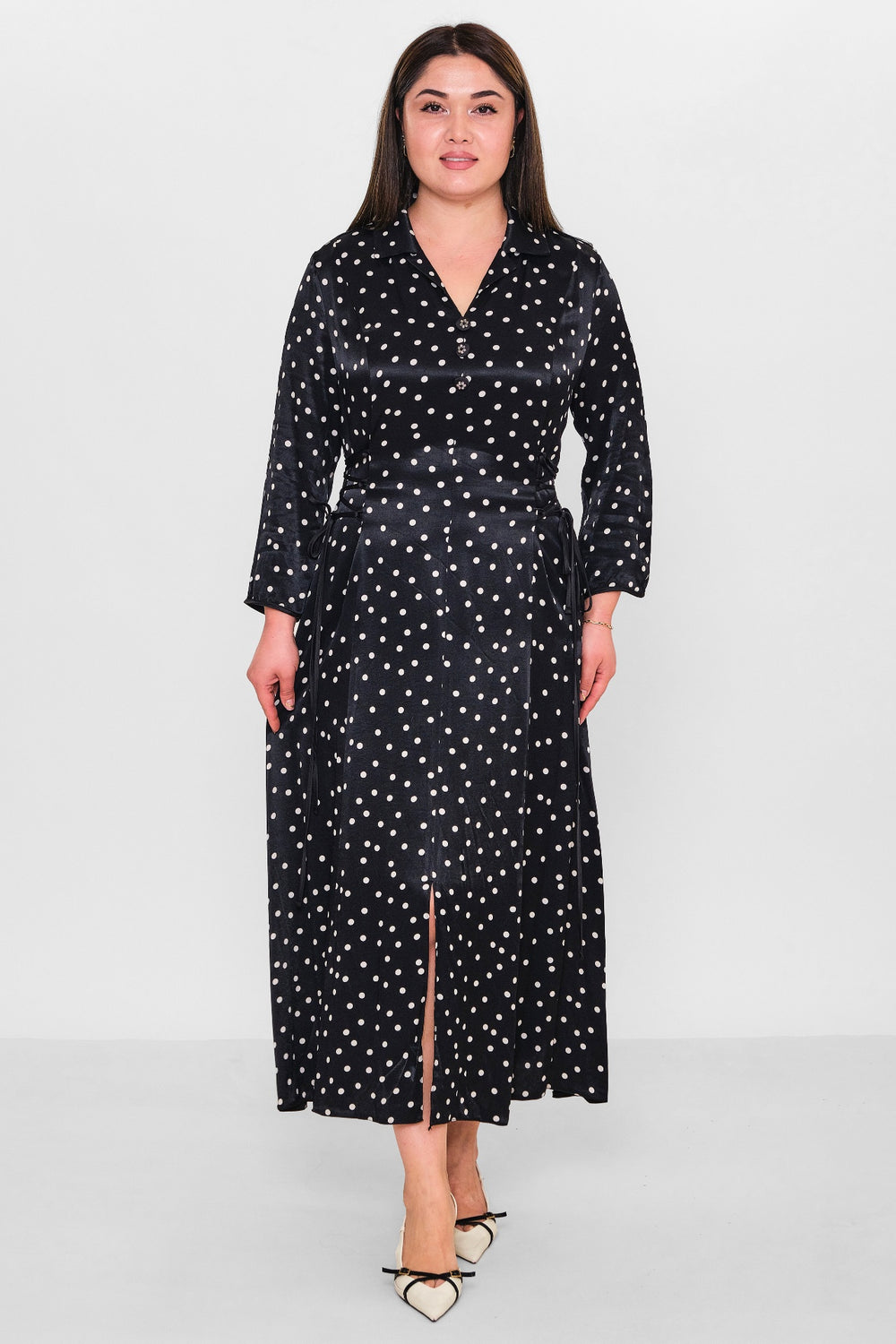 Dress port - Plus Size Dress (DSP26Y5746) - 8690200152429