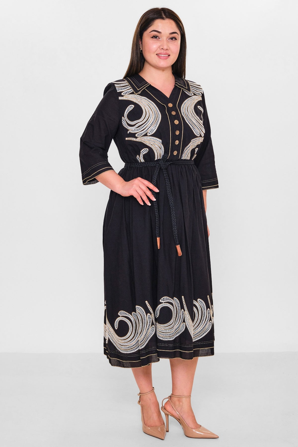 Gumanize - Plus Size Dress (GMZ2025-594-7553) - 8690200152504