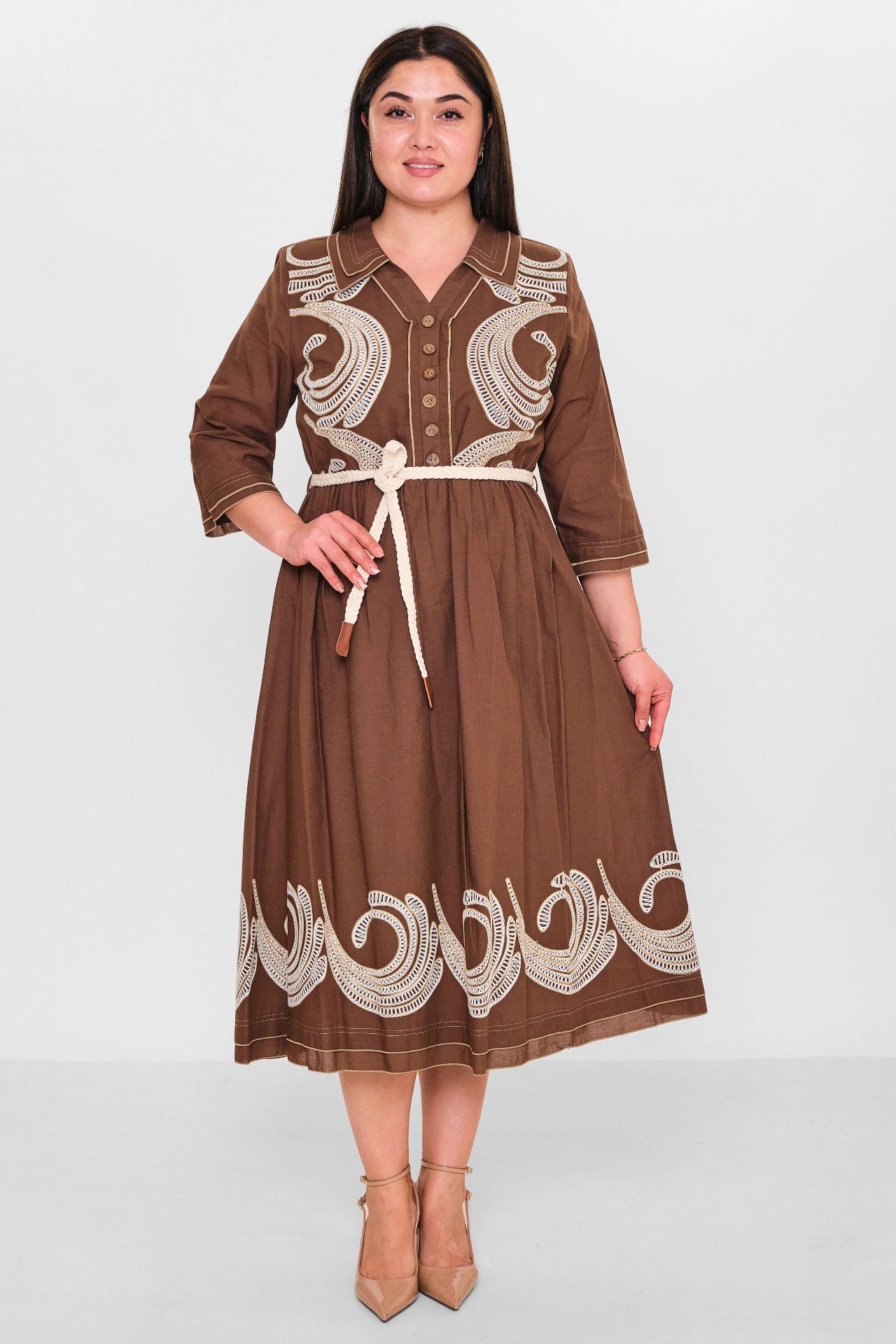 Gumanize - Plus Size Dress (GMZ2025-594-7553) - 8690200152511