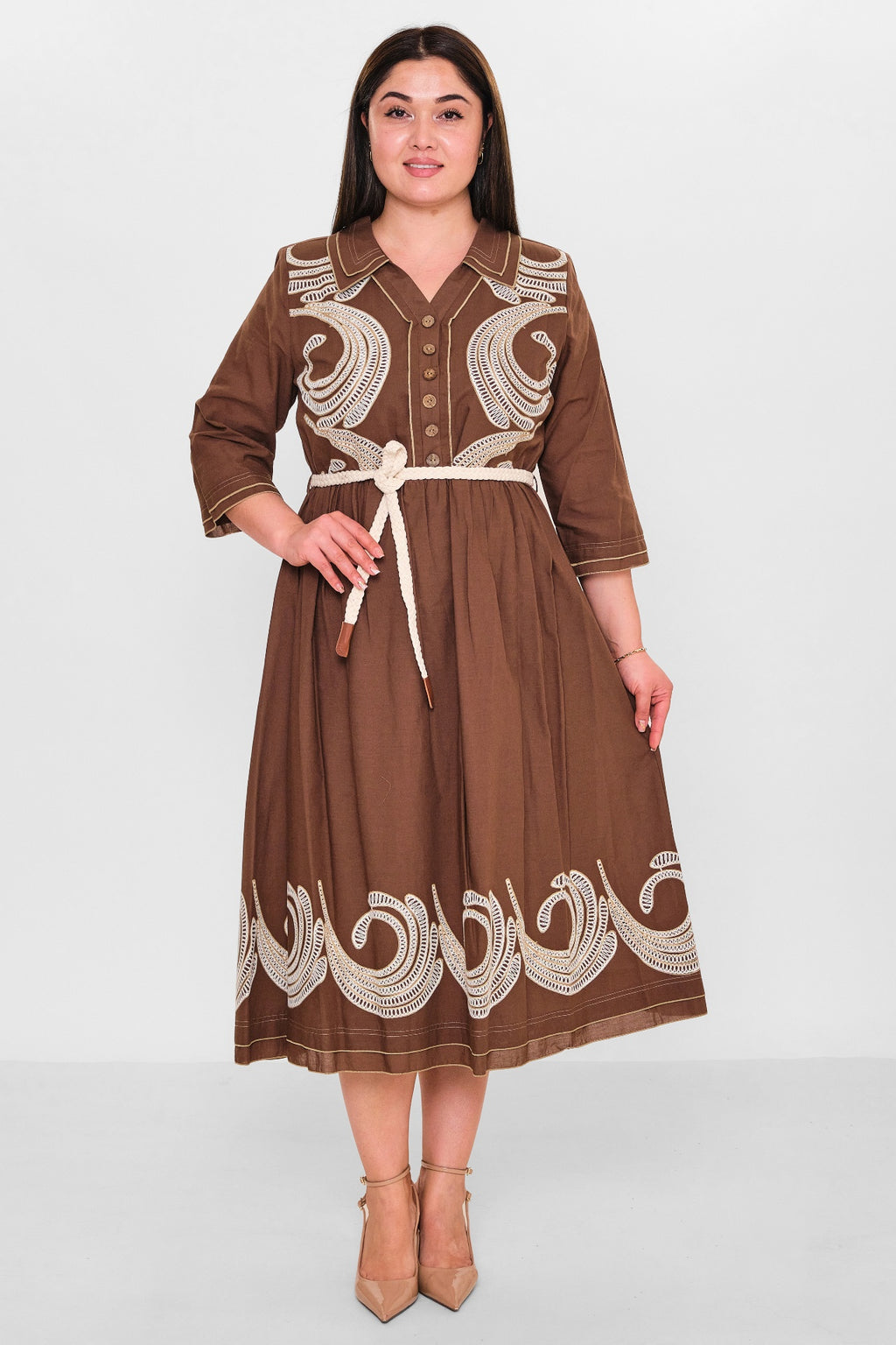 Gumanize - Plus Size Dress (GMZ2025-594-7553) - 8690200152511