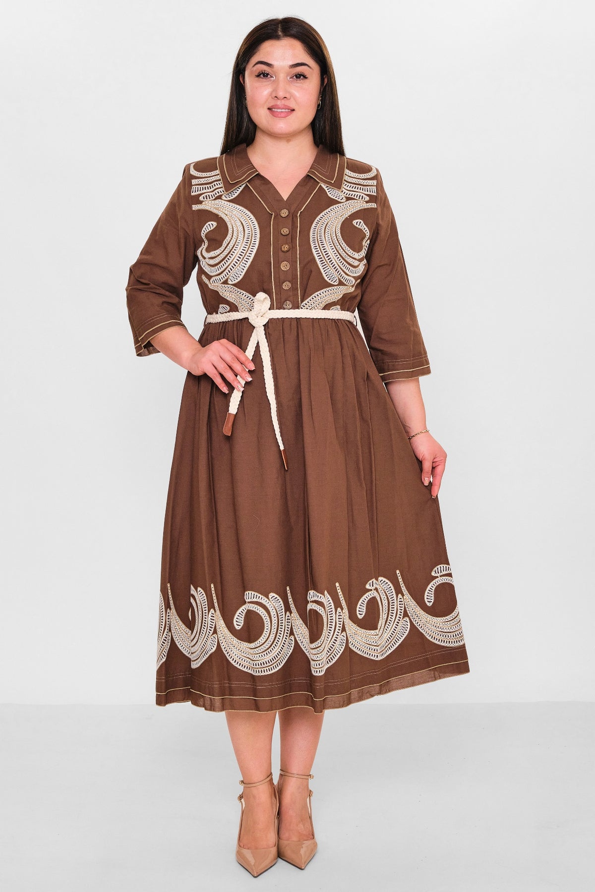 Gumanize - Plus Size Dress (GMZ2025-594-7553) - 8690200152511