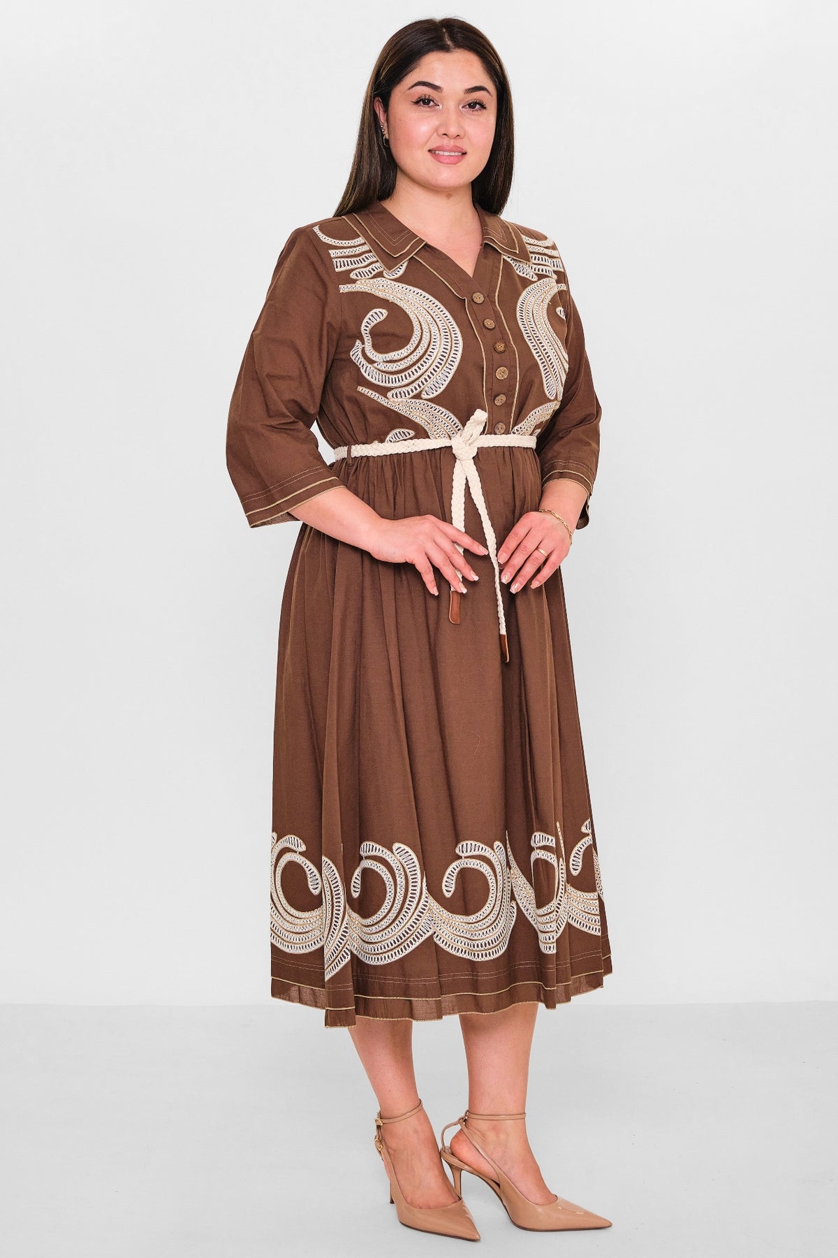 Gumanize - Plus Size Dress (GMZ2025-594-7553) - 8690200152511