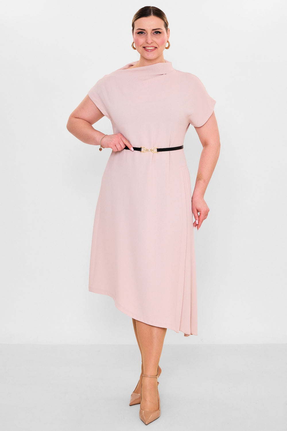 Laluce - Plus Size Dress (L2.Y26.ELB.2E672) - 8690200152672