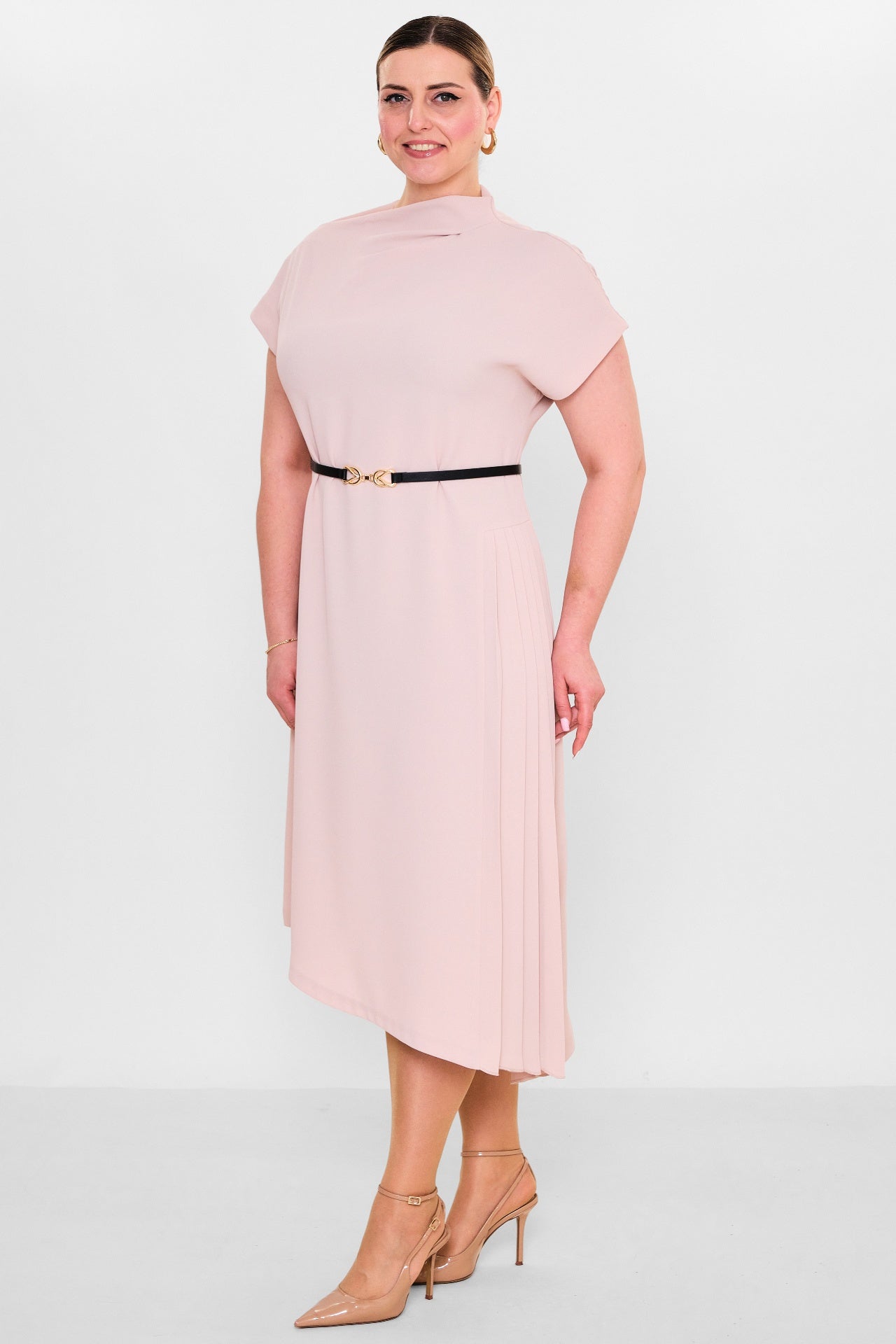 Laluce - Plus Size Dress (L2.Y26.ELB.2E672) - 8690200152672
