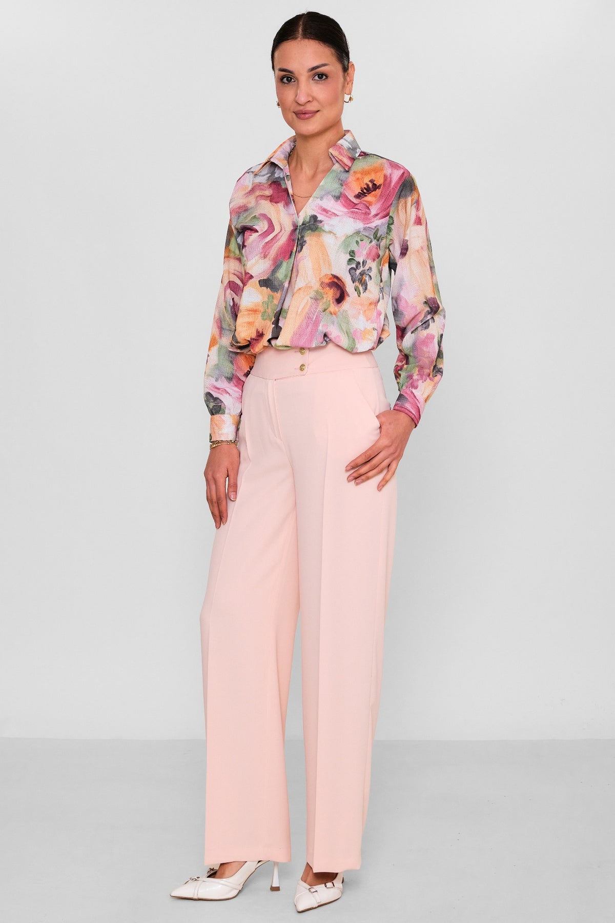 Selen - Plus Size Trousers (SLN26Y31890) - 8690200152757