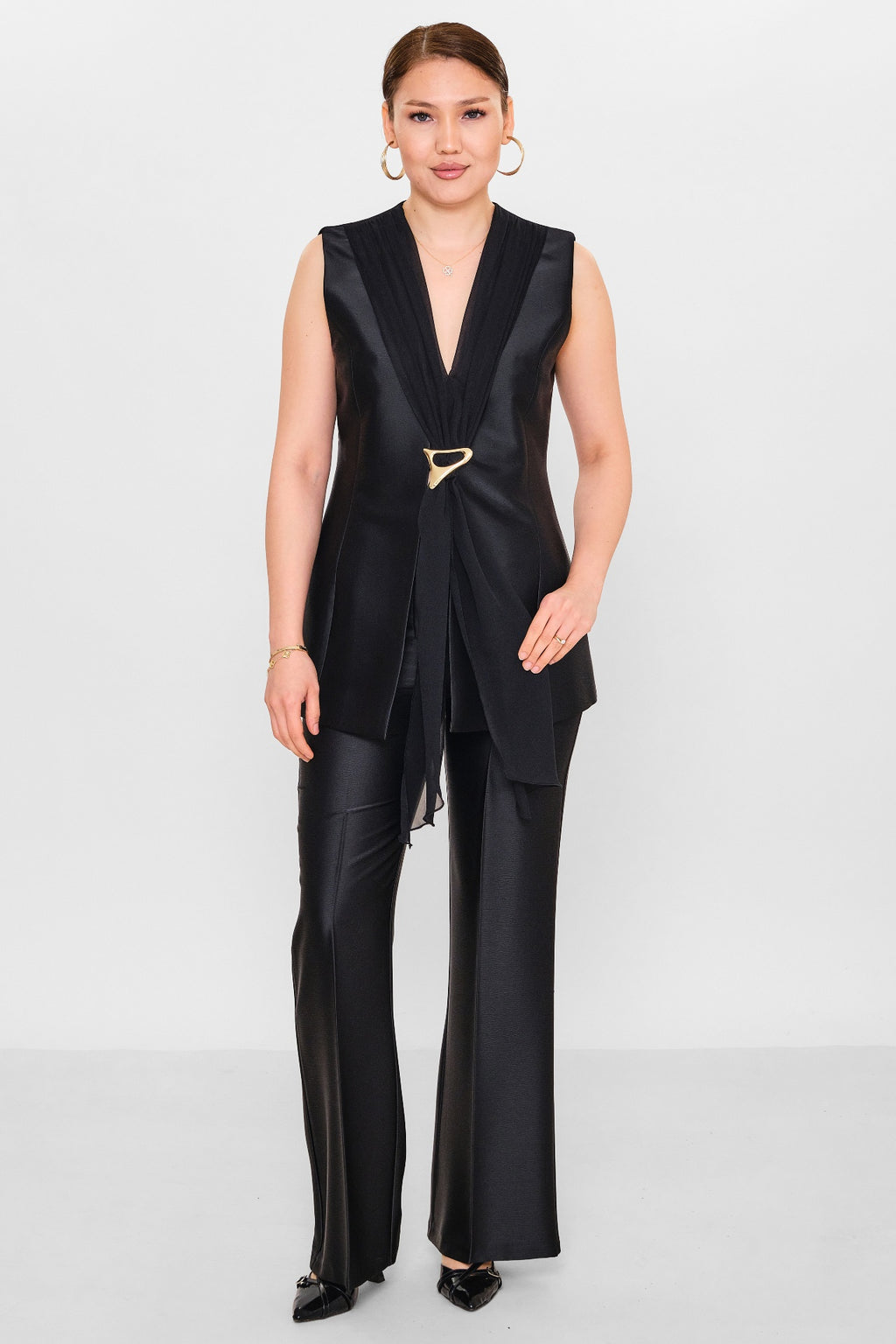 Fimore - Plus Size Waistcoat (FMR26Y7386-18) - 8690200153037
