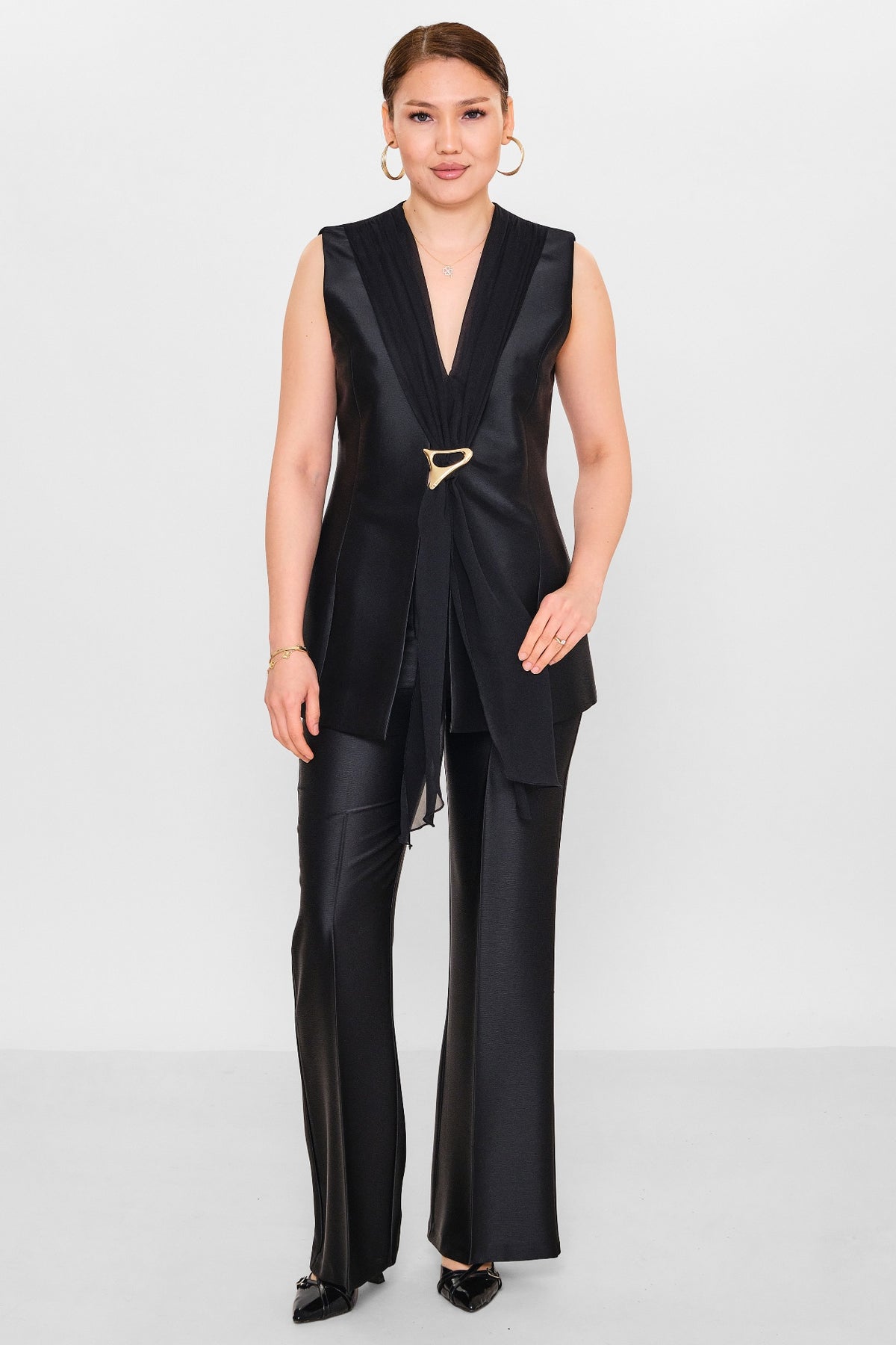 Fi̇more - Plus Size Waistcoat (FMR26Y7386-18) - 8690200153037