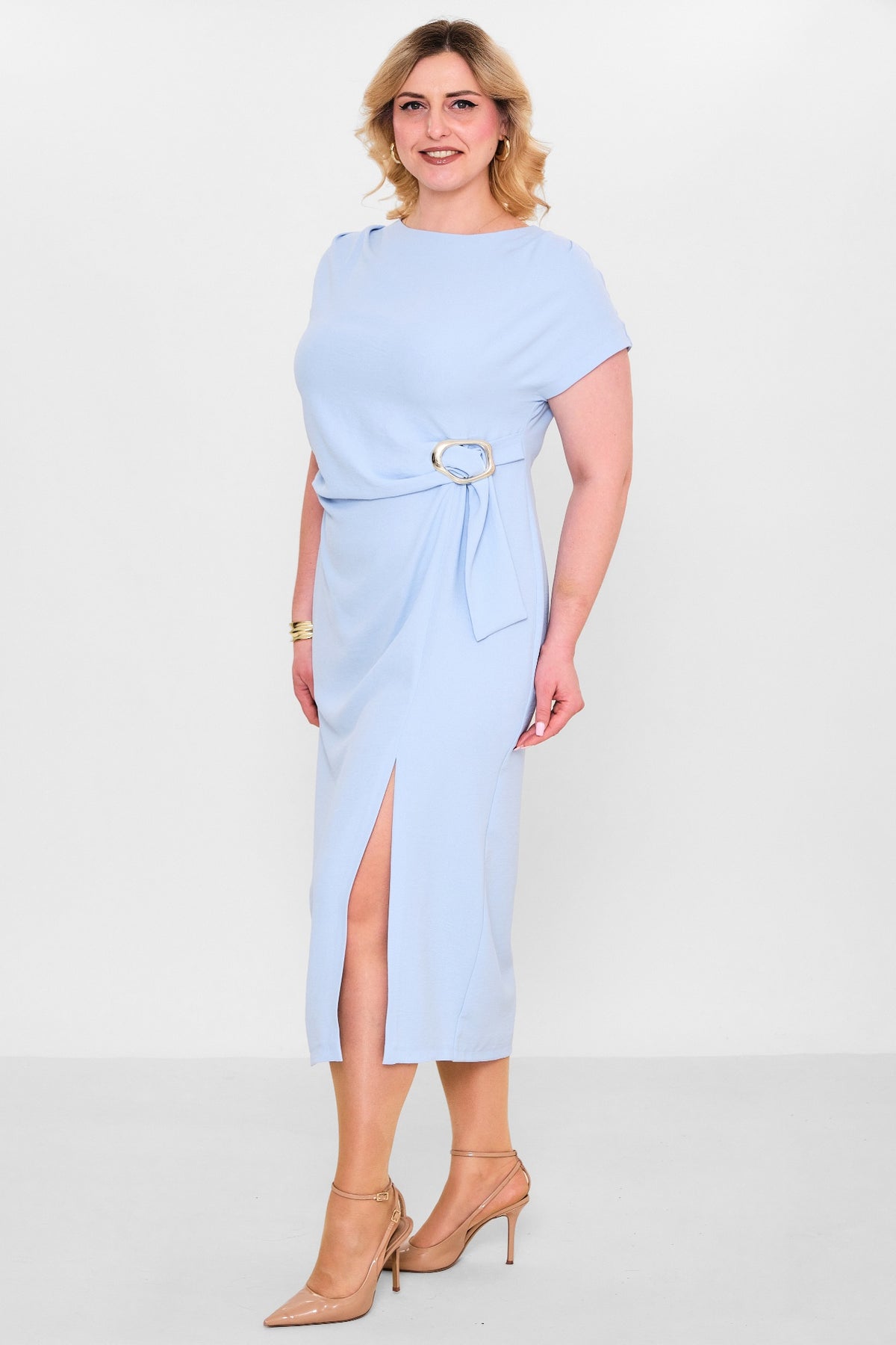 Laluce - Plus Size Dress (L2.Y26.ELB.2E652) - 8690200153792