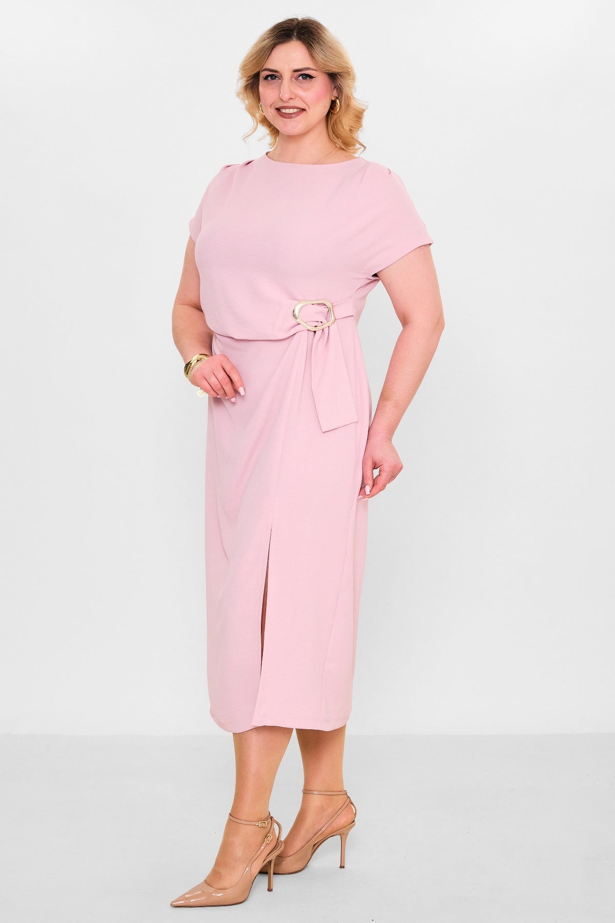 Laluce - Plus Size Dress (L2.Y26.ELB.2E652) - 8690200153808