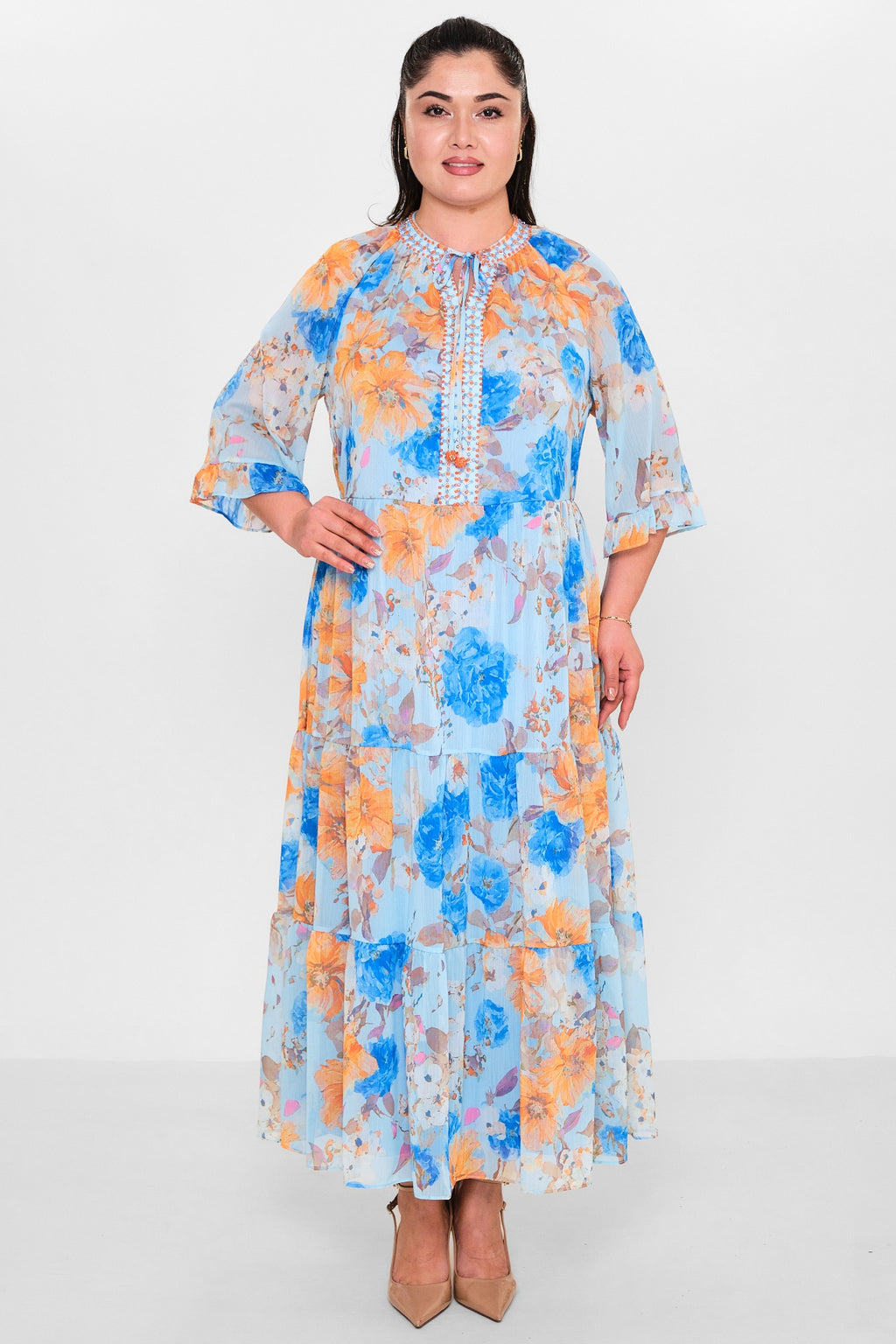 Ksas - Plus Size Dress (KSAS32396) - 8690200153860