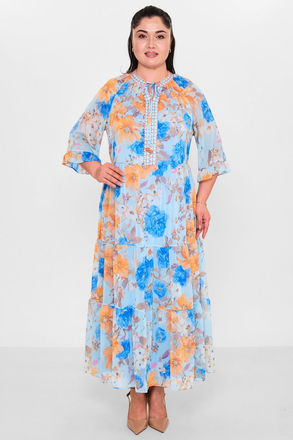 Ksas - Plus Size Dress (KSAS32396) - 8690200153860
