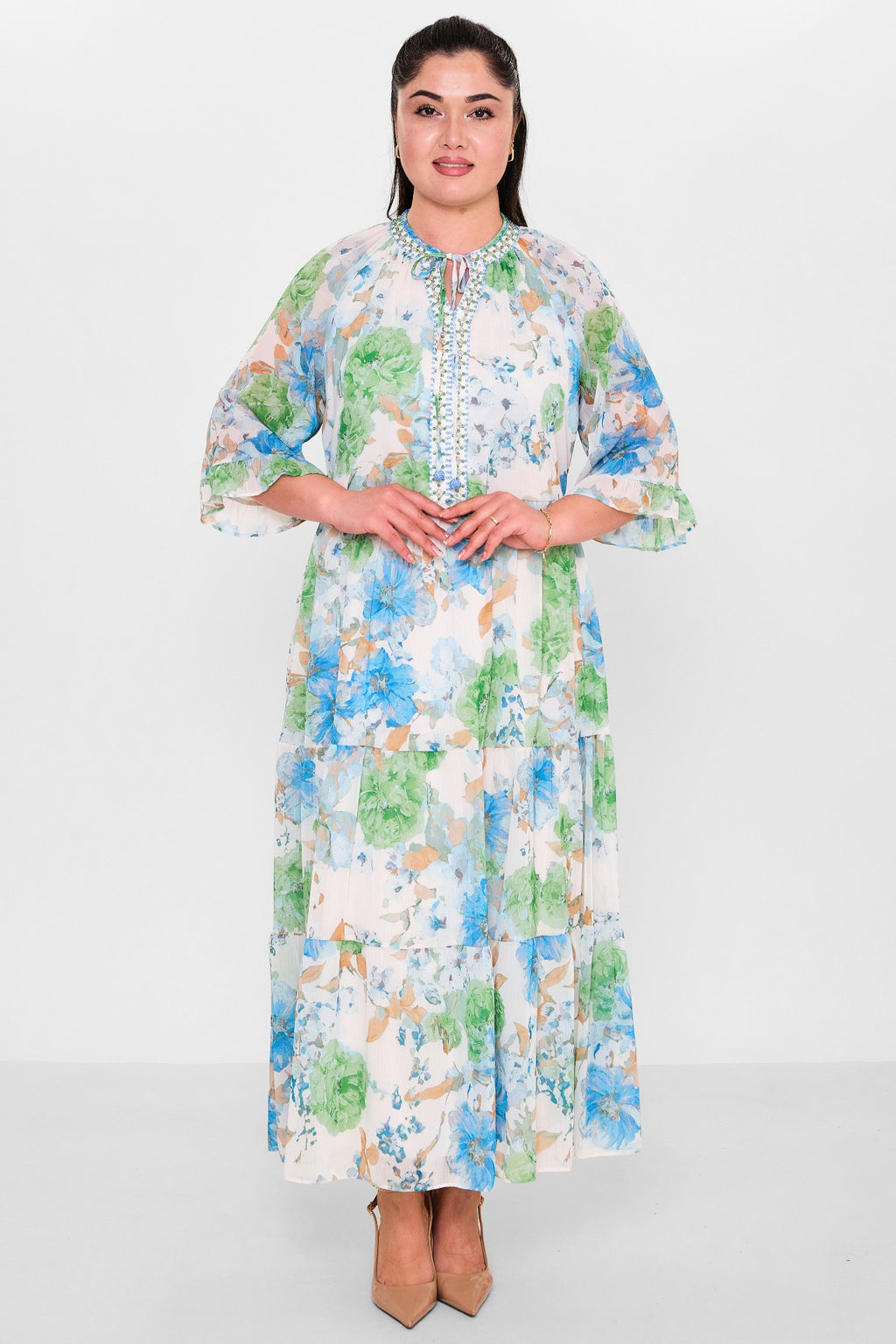 Ksas - Plus Size Dress (KSAS32396) - 8690200153877