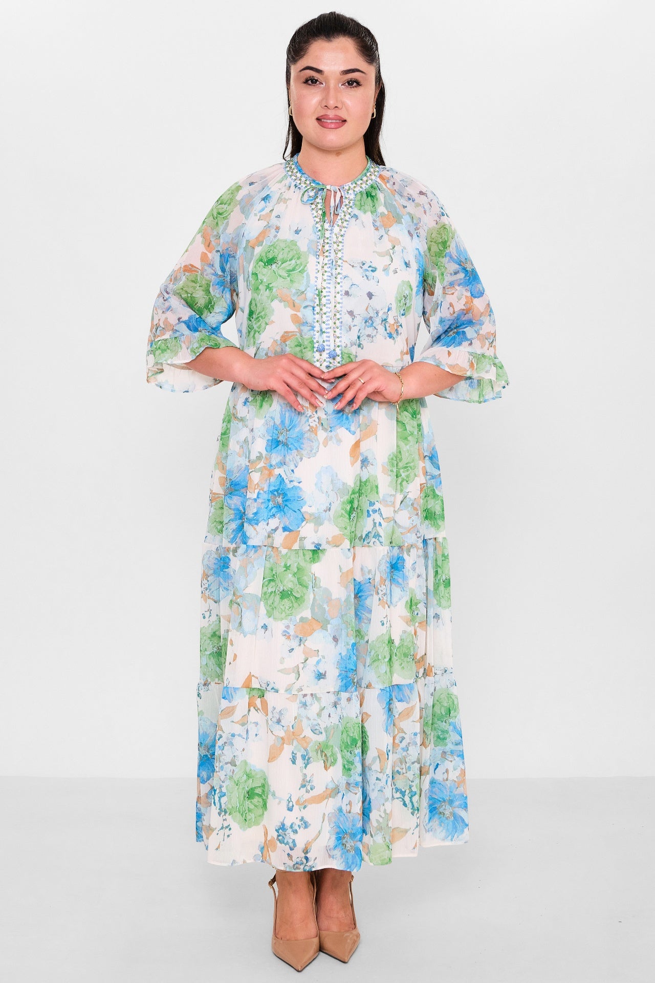 Ksas - Plus Size Dress (KSAS32396) - 8690200153877