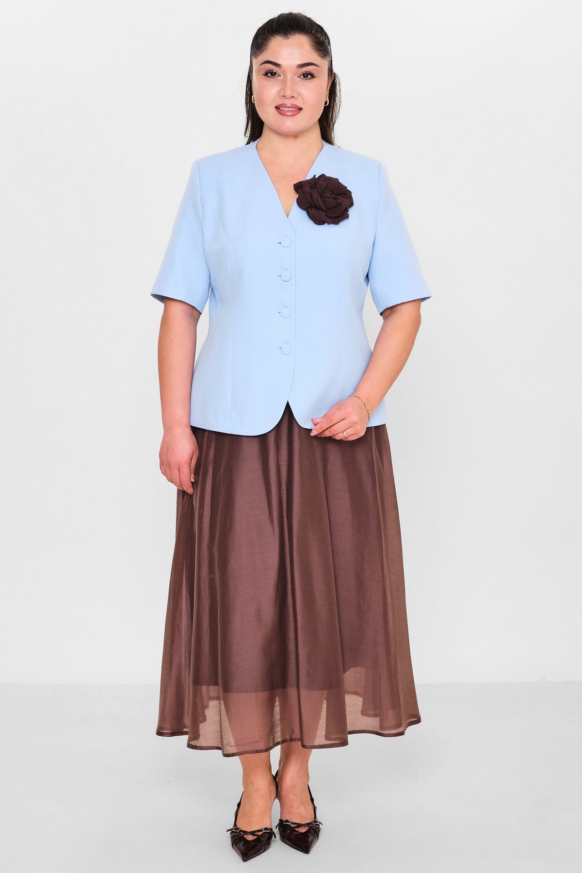 Dress port - Plus Size Suit (DSP26Y3492) - 8690200154416