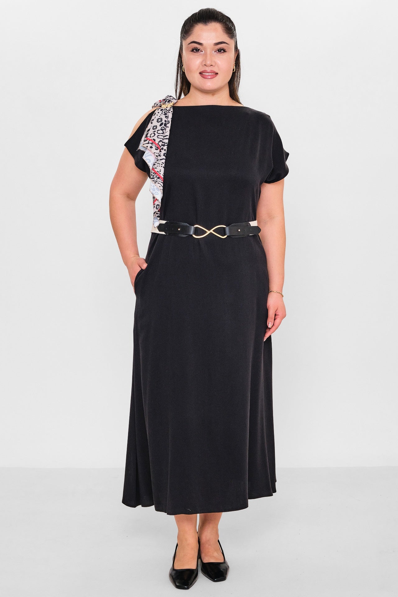 Dress port - Plus Size Dress (DSP26Y5743) - 8690200154430
