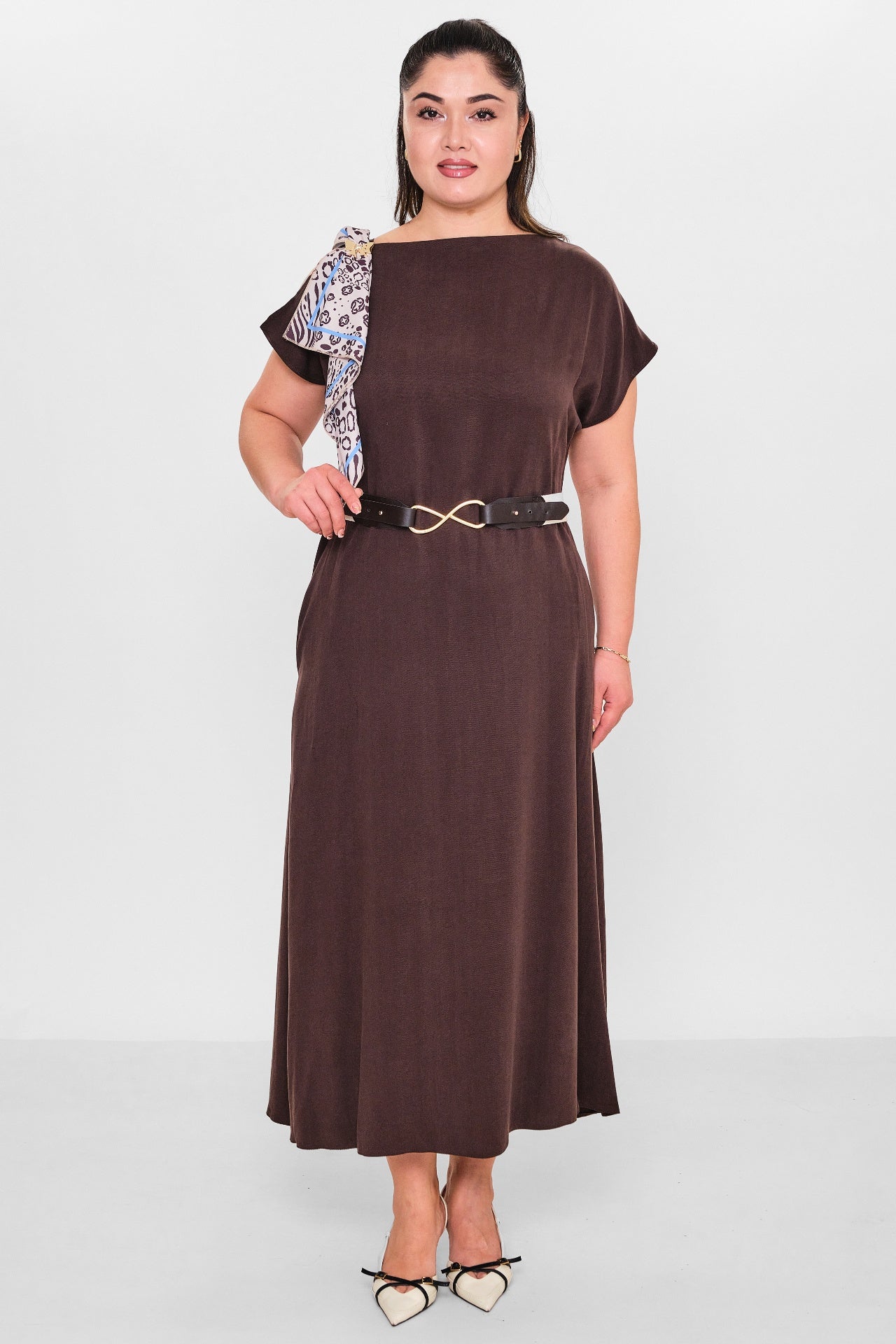 Dress port - Plus Size Dress (DSP26Y5743) - 8690200154447