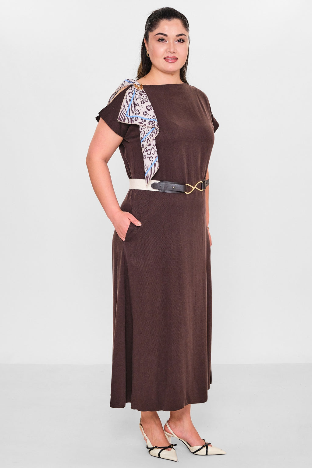 Dress port - Plus Size Dress (DSP26Y5743) - 8690200154447