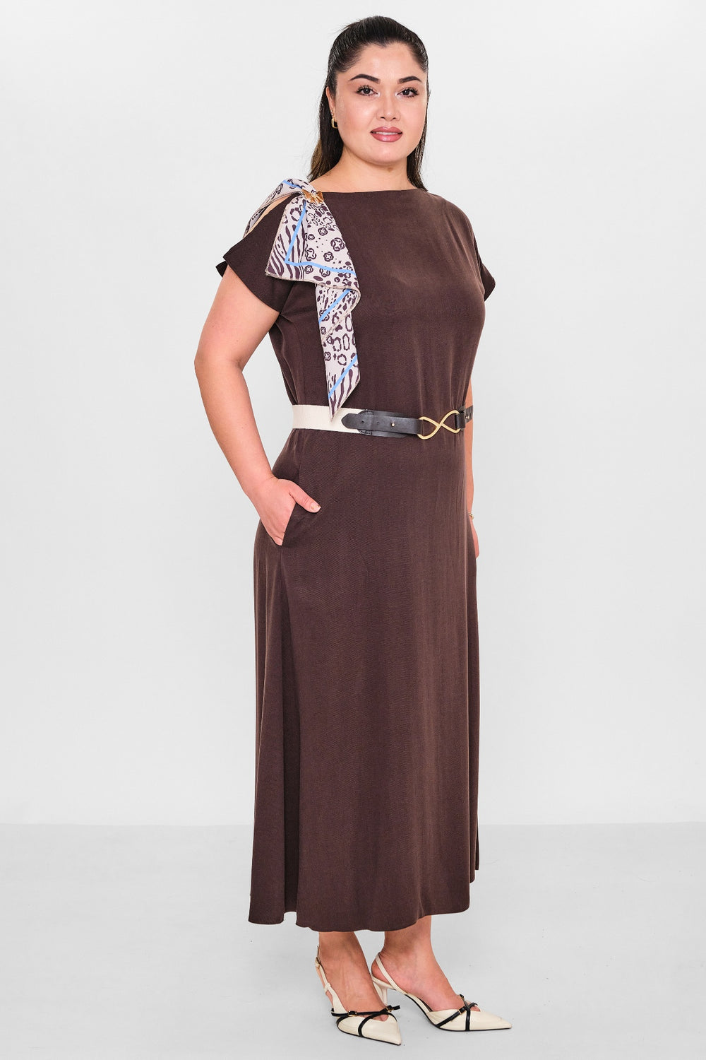 Dress port - Plus Size Dress (DSP26Y5743) - 8690200154447