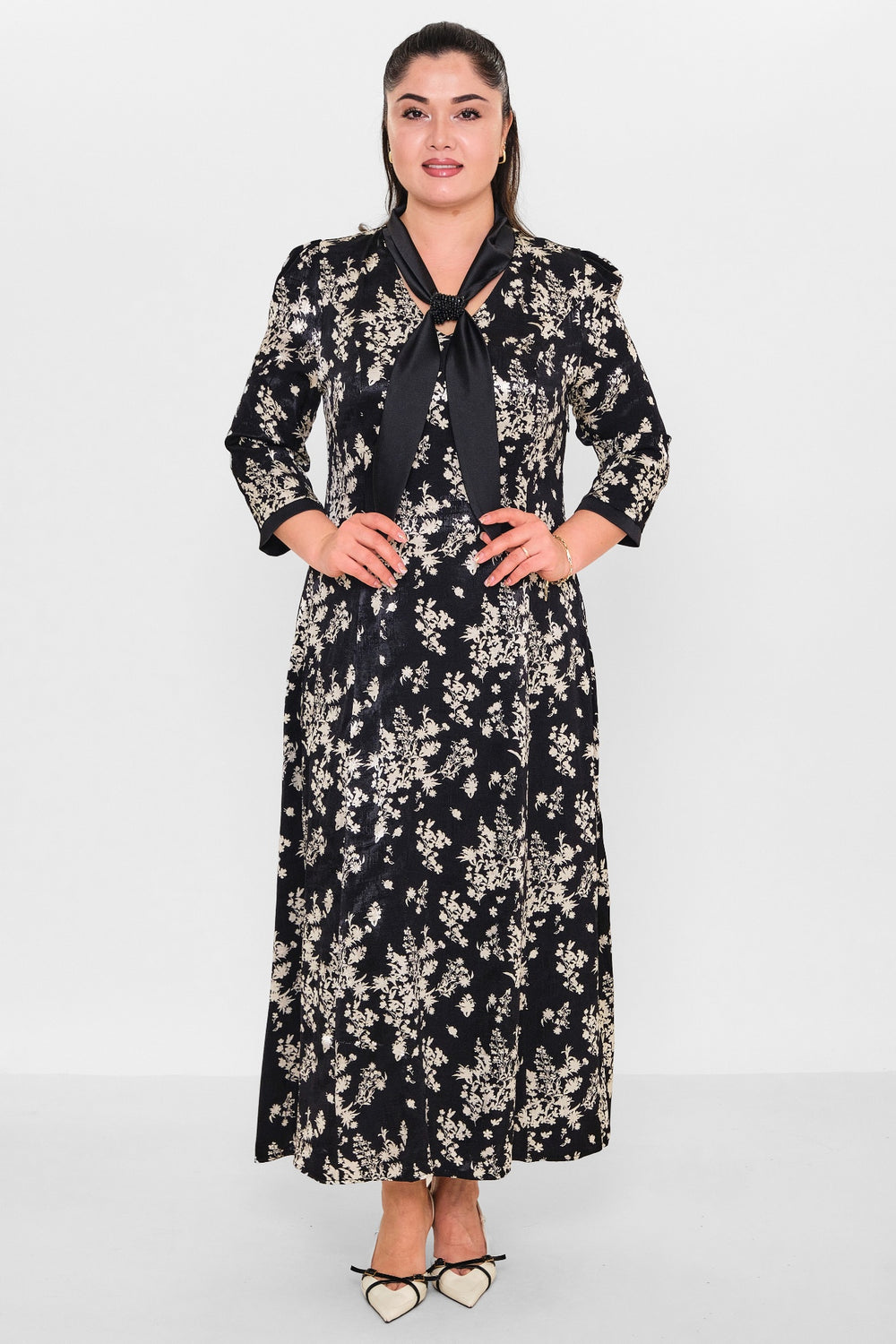 Dress port - Plus Size Dress (DSP26Y5708) - 8690200154461