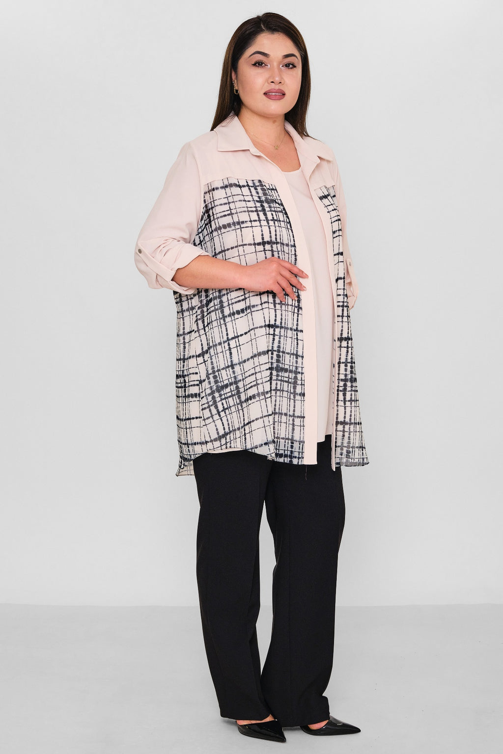 Kifayet - Extended Plus Size Suit (KFY26Y23502) - 8690200154751