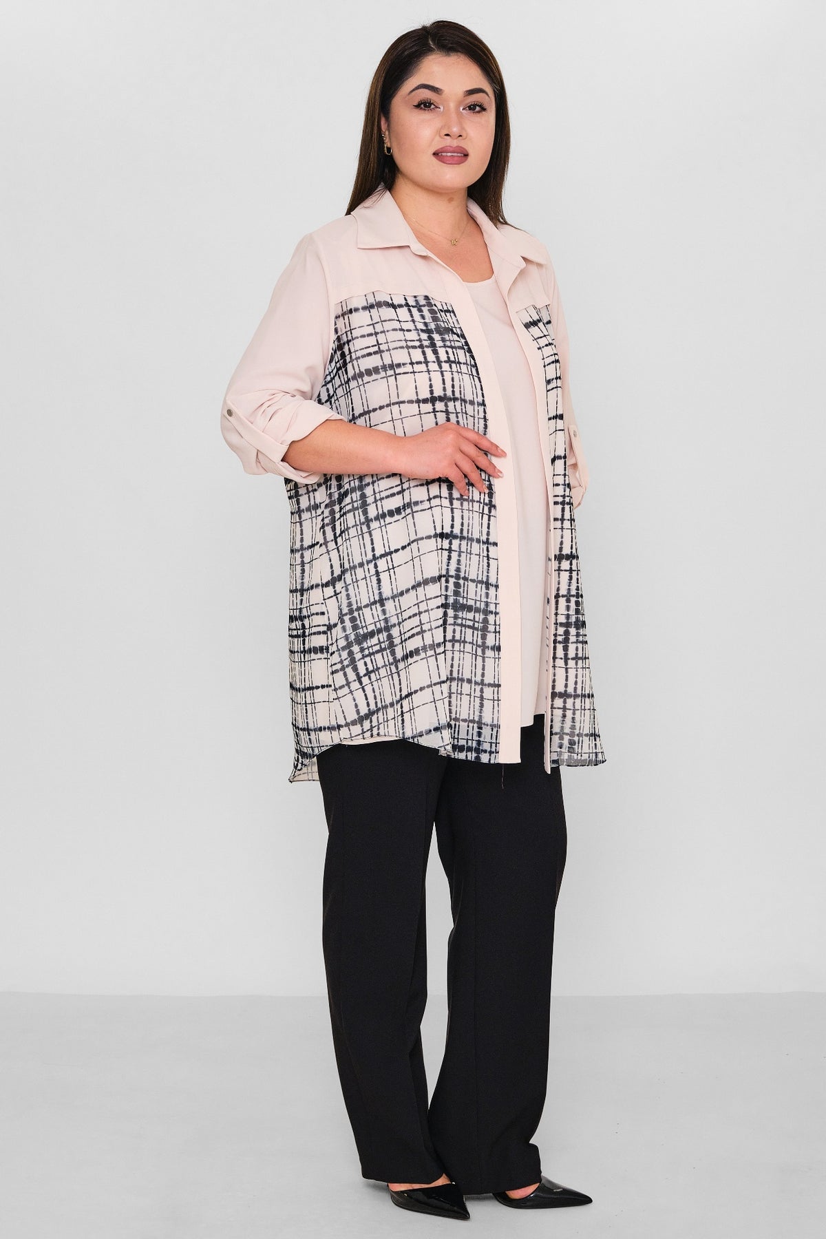 Kifayet - Extended Plus Size Suit (KFY26Y23502) - 8690200154751