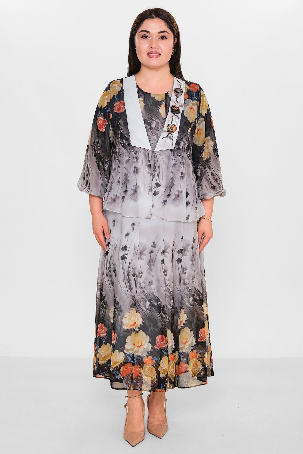 Gumanize - Plus Size Dress (GMZ2026-668-8009) - 8690200154867