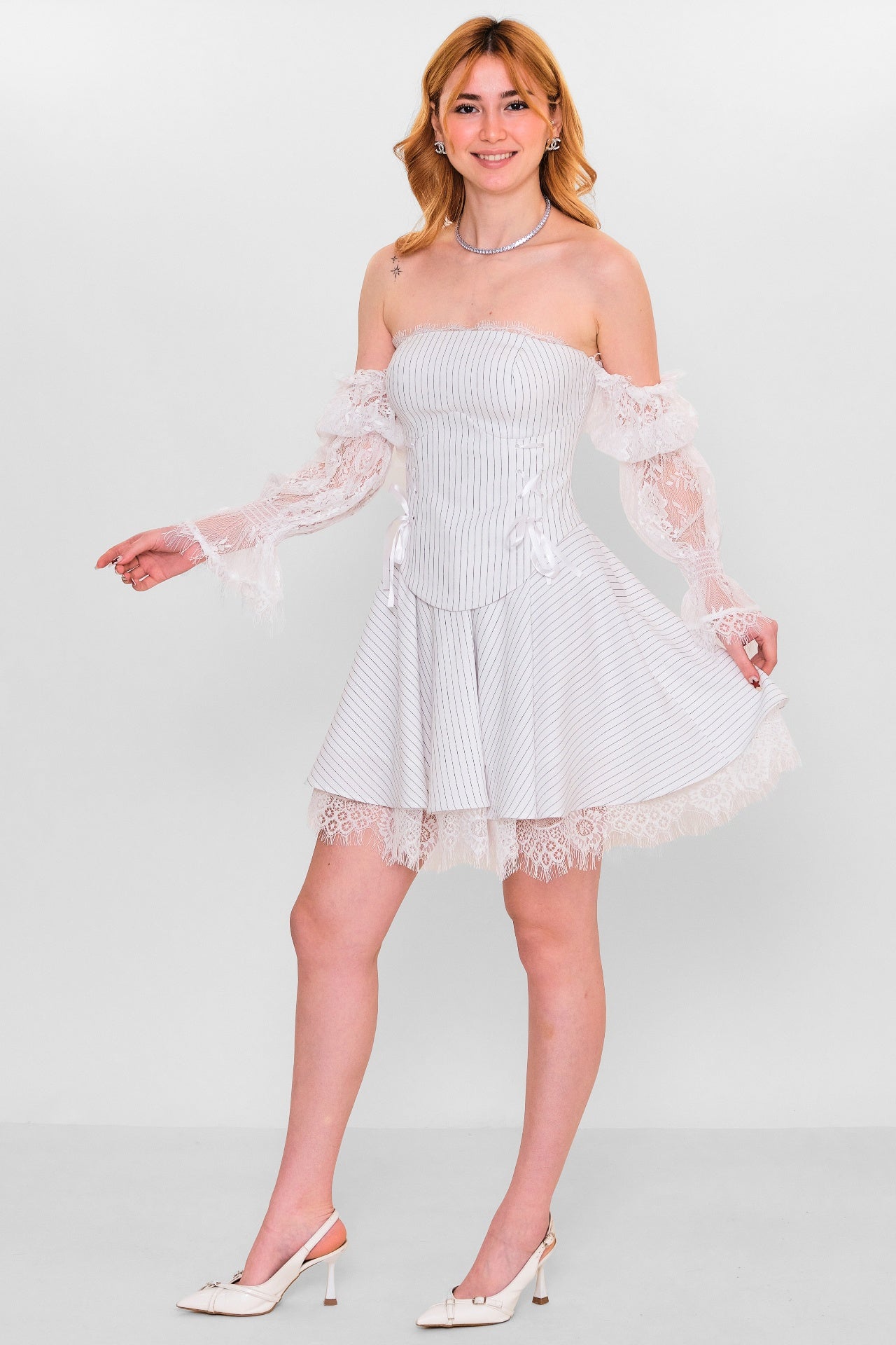 Kedma - Plus Size Dress (KDM26Y8-98384) - 8690200154942