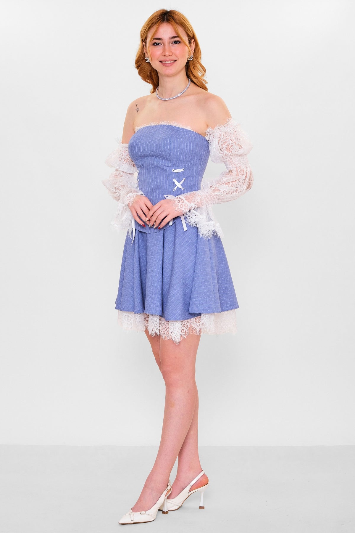 Kedma - Plus Size Dress (KDM26Y8-98384) - 8690200154959