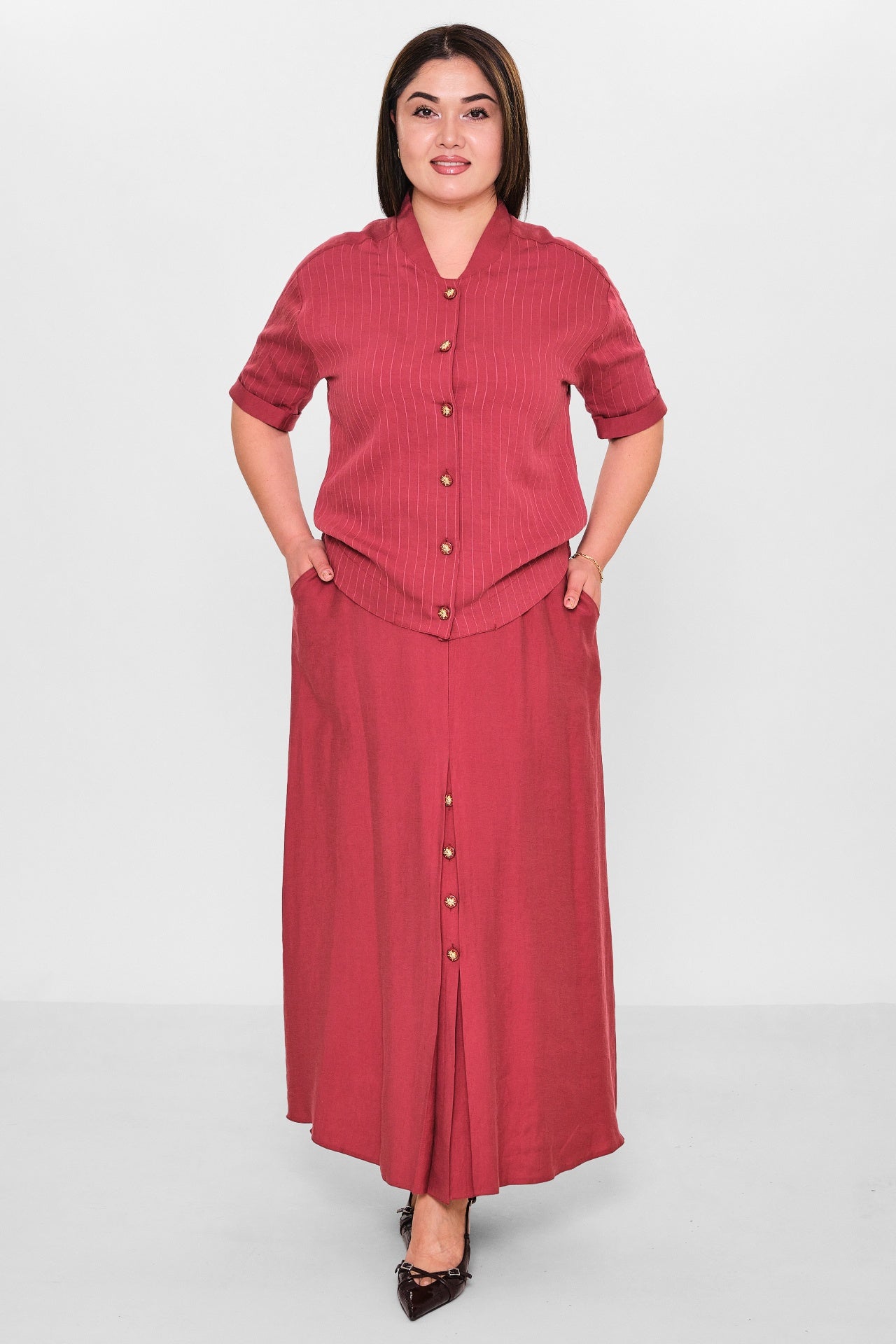 Dress port - Plus Size Suit (DSP26Y3486) - 8690200155437