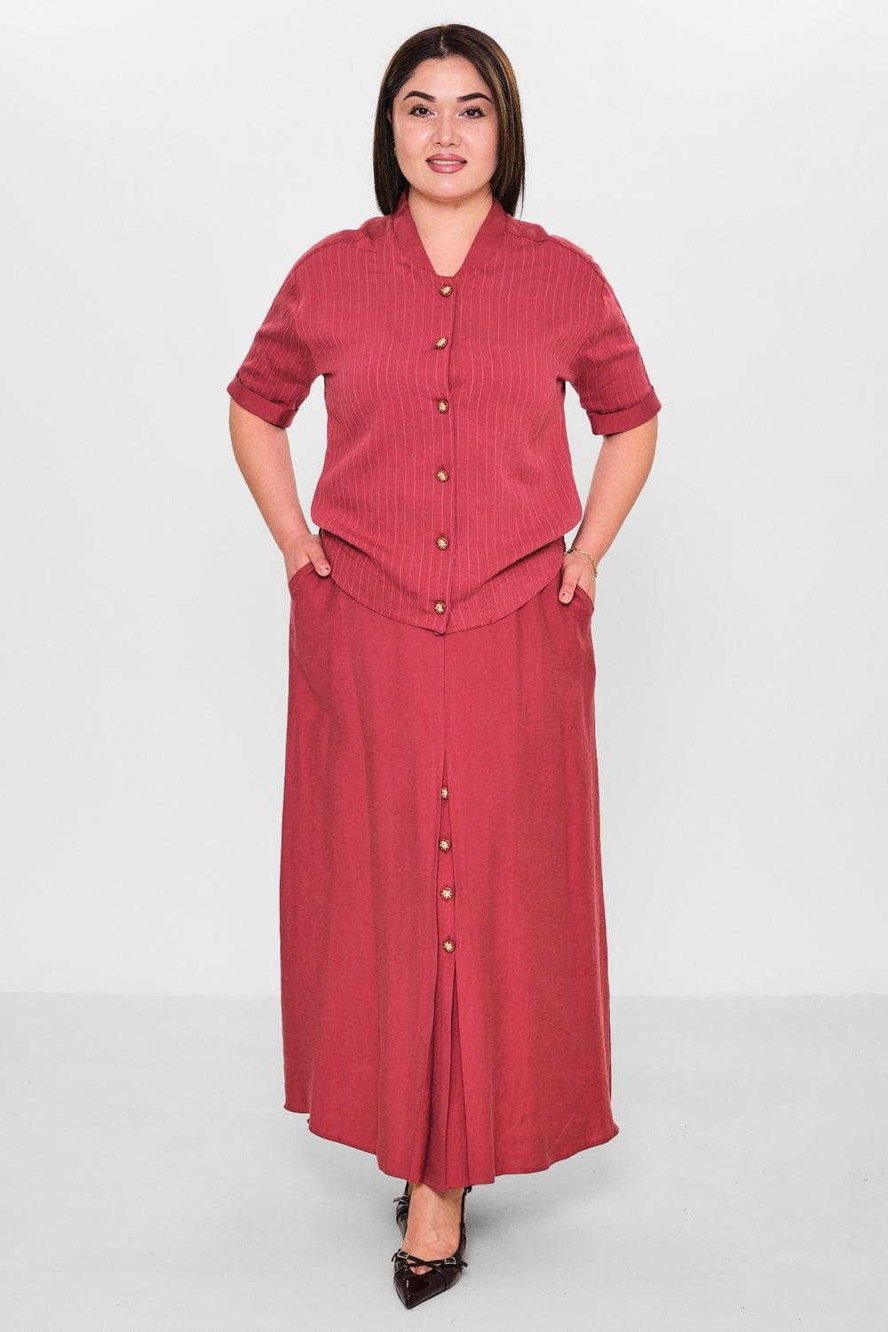Dress port - Plus Size Suit (DSP26Y3486) - 8690200155437
