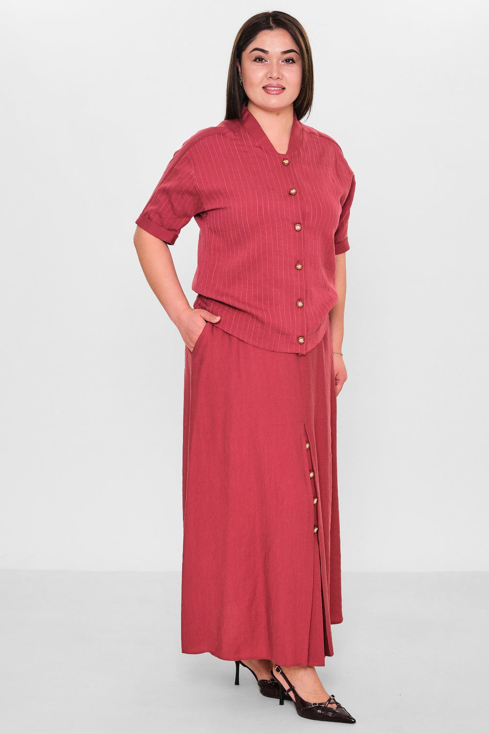 Dress port - Plus Size Suit (DSP26Y3486) - 8690200155437