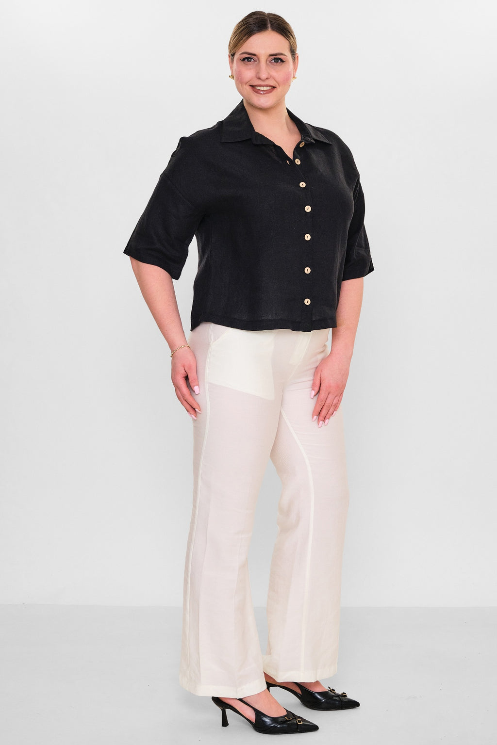 Salkim - Plus Size Shirt (SLK26Y36315BB) - 8690200155512