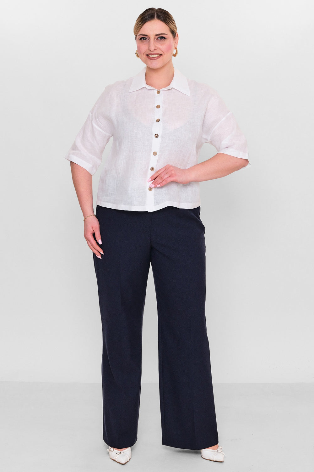 Salkim - Plus Size Shirt (SLK26Y36315BB) - 8690200155529