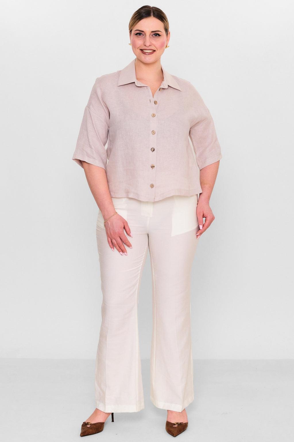 Salkim - Plus Size Shirt (SLK26Y36315BB) - 8690200155536