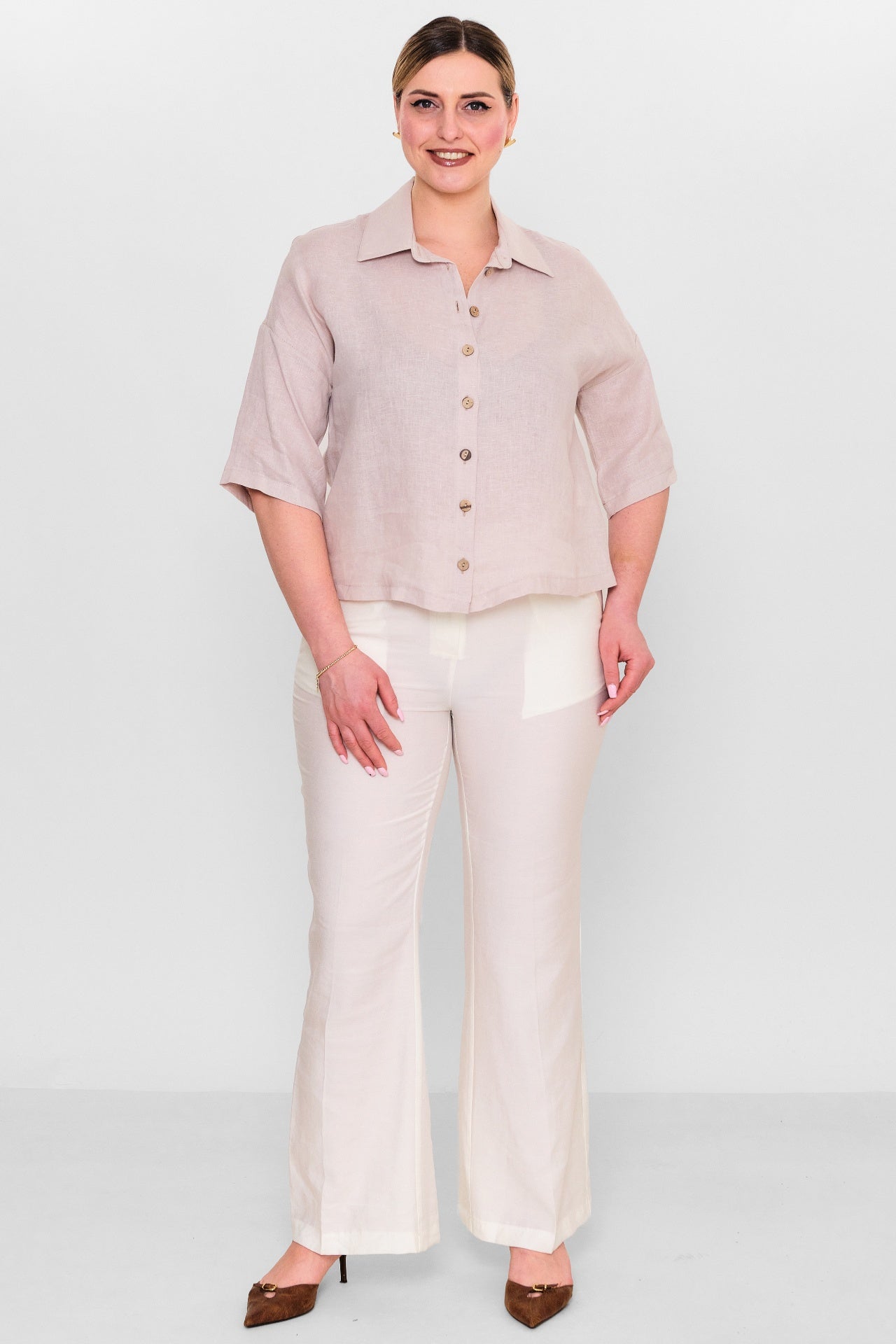 Salkim - Plus Size Shirt (SLK26Y36315BB) - 8690200155536
